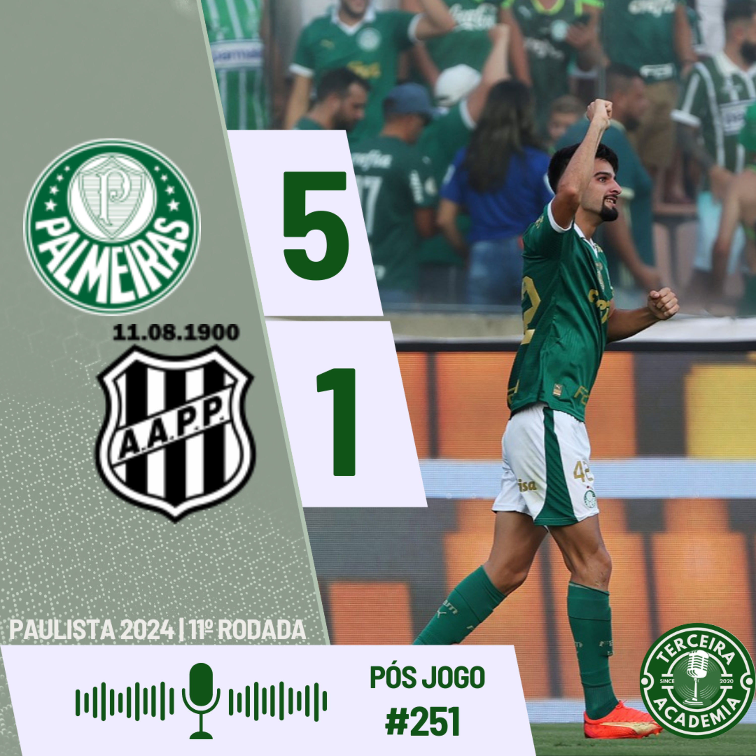 #251 | PALMEIRAS 5X1 PONTE PRETA | PÓS JOGO | CAMPEONATO PAULISTA 2024 | COLETIVA ABEL FERREIRA episode artwork