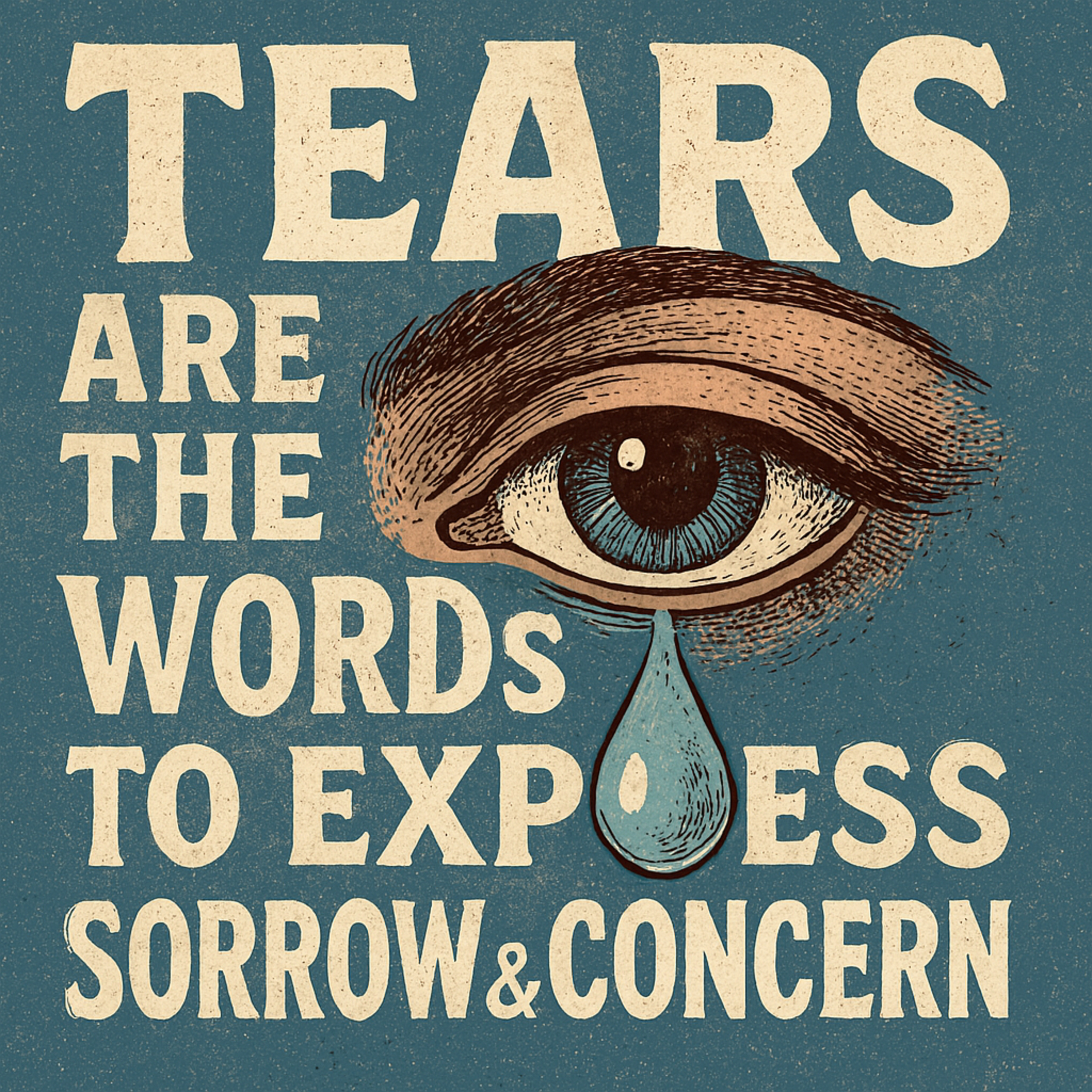 "Tears are the best words to express sorrow & concern" episode artwork