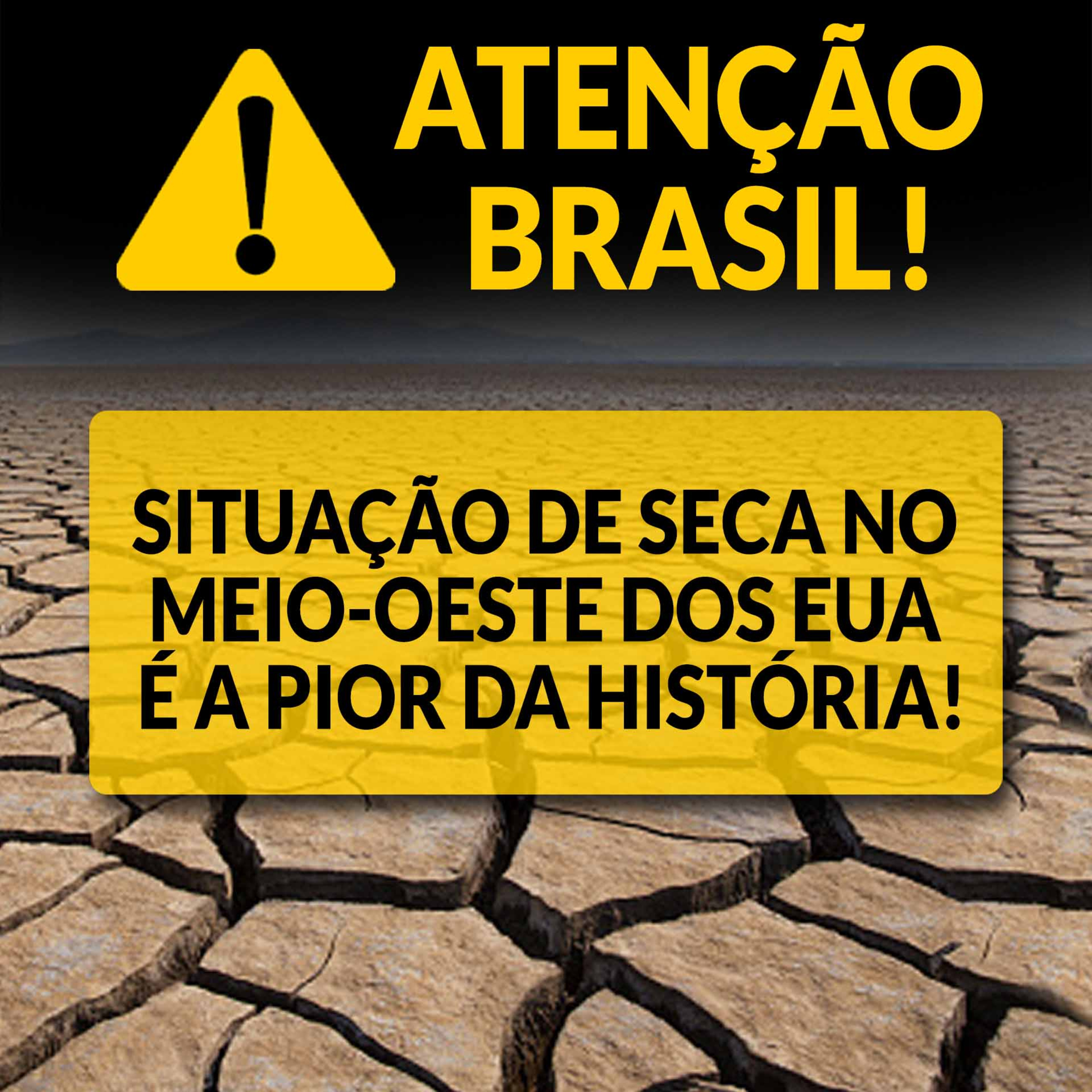 ATENÇÃO, BRASIL! SITUAÇÃO DE SECA NO MEIO-OESTE DOS EUA É A PIOR DA HISTÓRIA! episode artwork