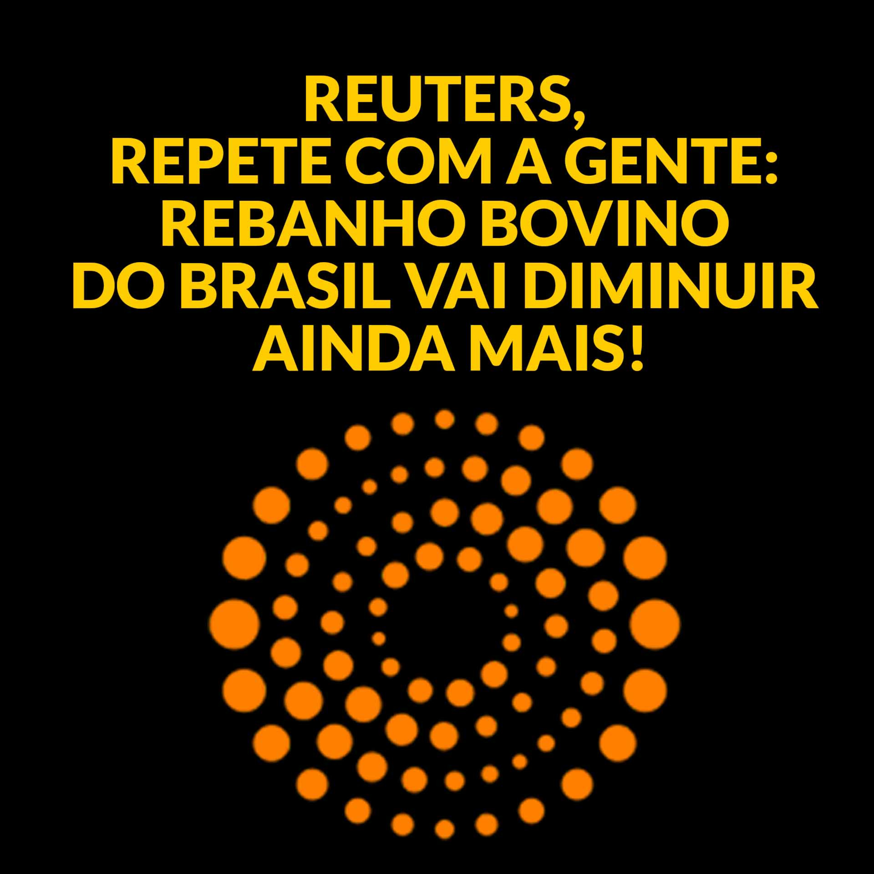 REUTERS, REPETE COM A GENTE: REBANHO BOVINO DO BRASIL VAI DIMINUIR AINDA MAIS! episode artwork