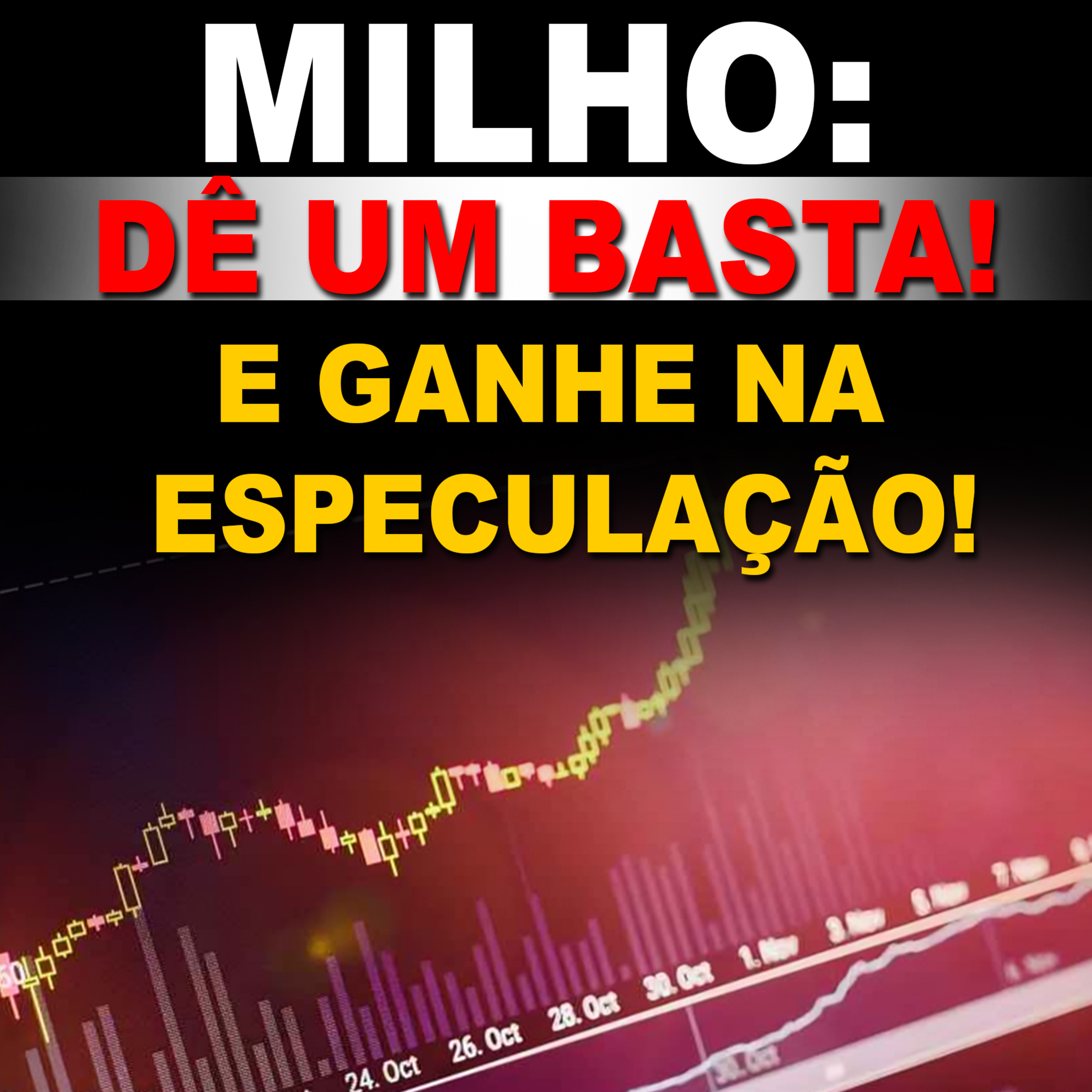 MILHO: DÊ UM BASTA! E GANHE NA ESPECULAÇÃO!