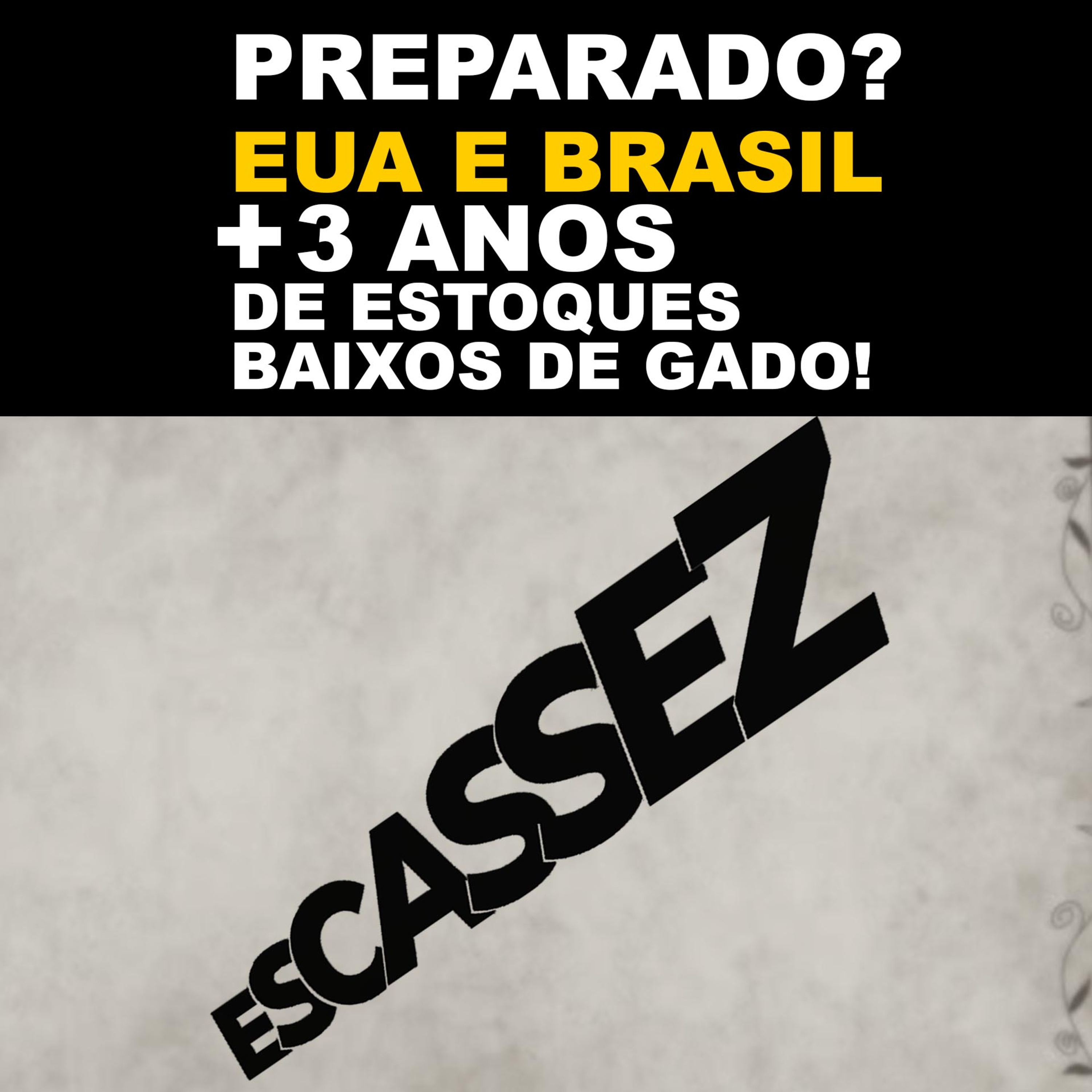 PREPARADO? EUA E BRASIL MAIS TRÊS ANOS DE ESTOQUES BAIXOS DE GADO! episode artwork
