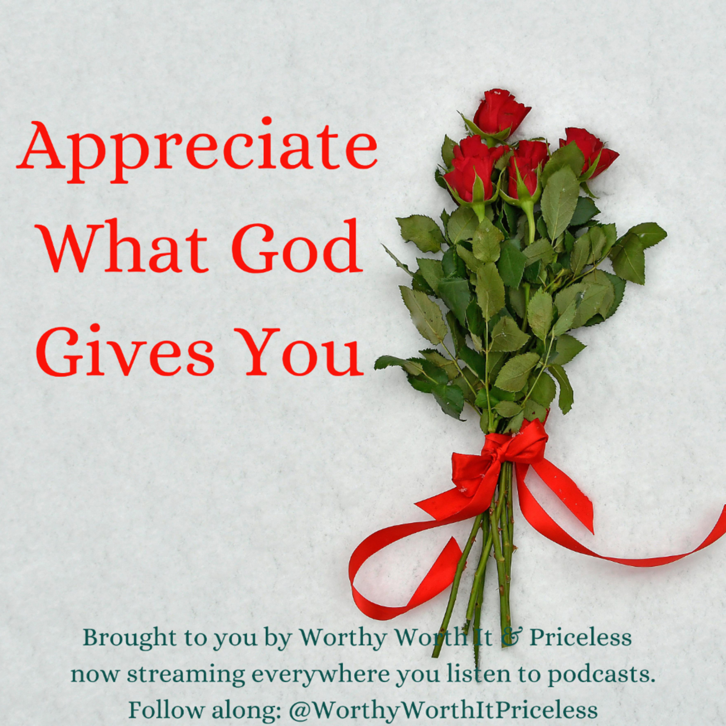 Appreciate What God Gives You  episode artwork