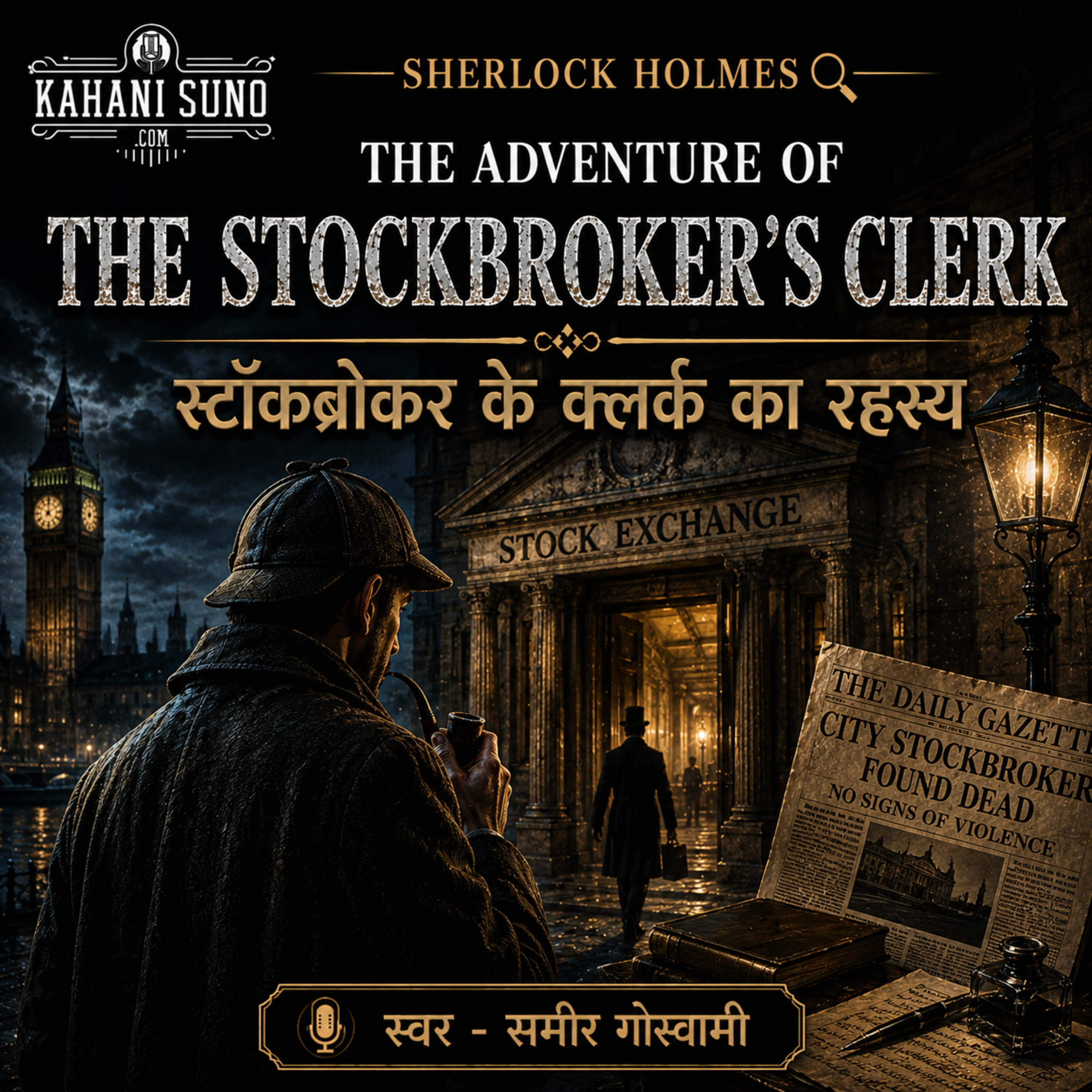 स्टॉकब्रोकर के क्लर्क का रहस्य | The Adventure of the Stockbroker's Clerk | Sherlock Holmes Hindi Audiobook