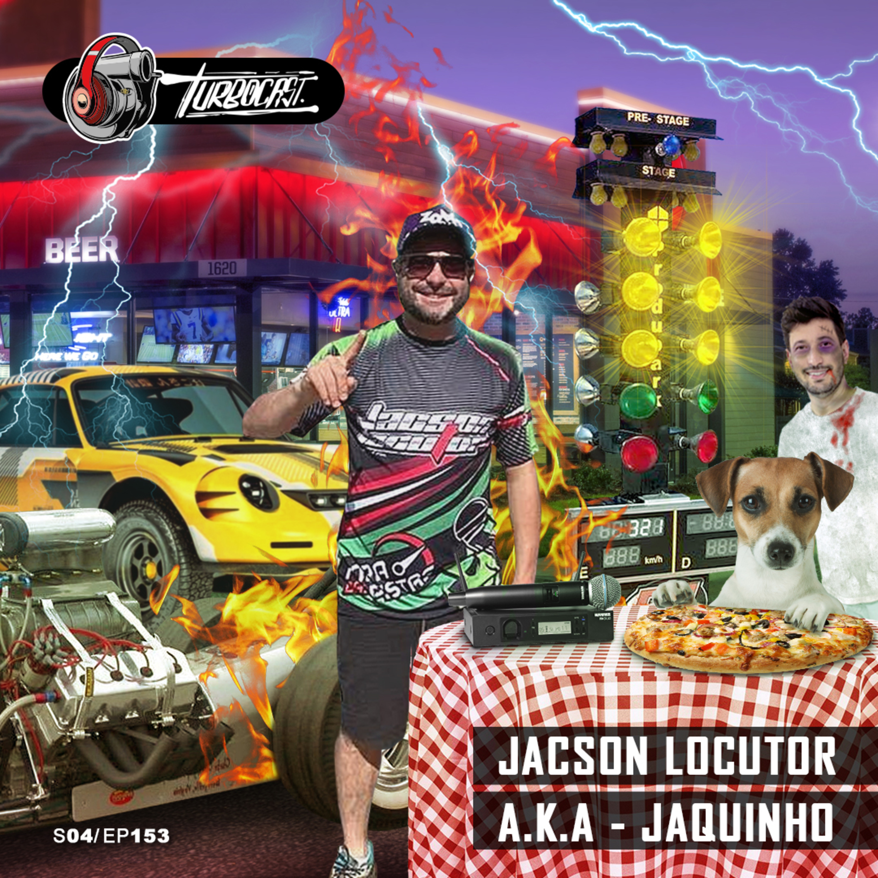 TurboCast S04/Ep153 | Alô dona freguesa, vamos chegando que hoje tem Jacson Locutor! episode artwork