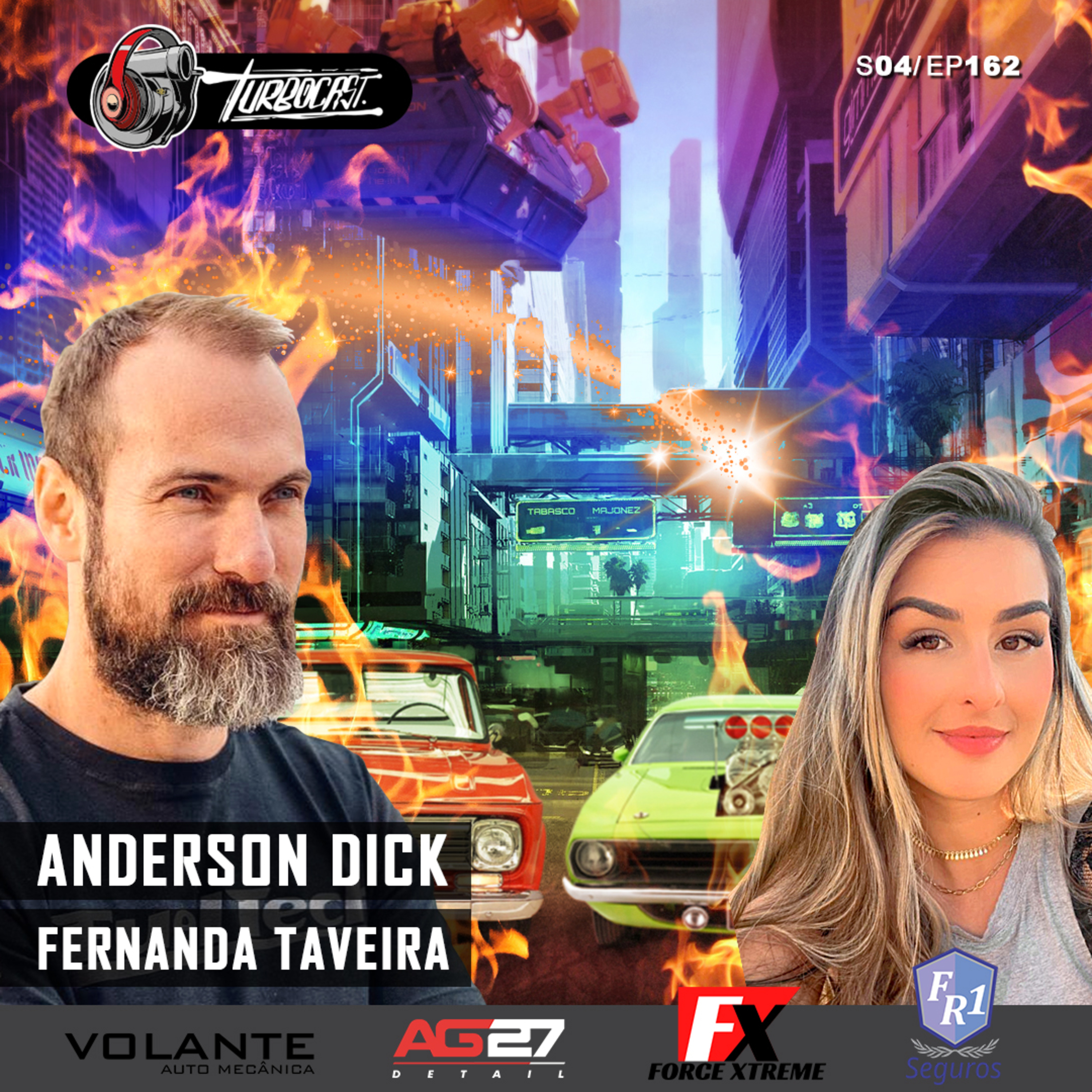 TurboCast S04/Ep162 | Rolê por SP, elétricos, carro velho novo.... ft. Fernanda Taveira e Anderson Dick episode artwork