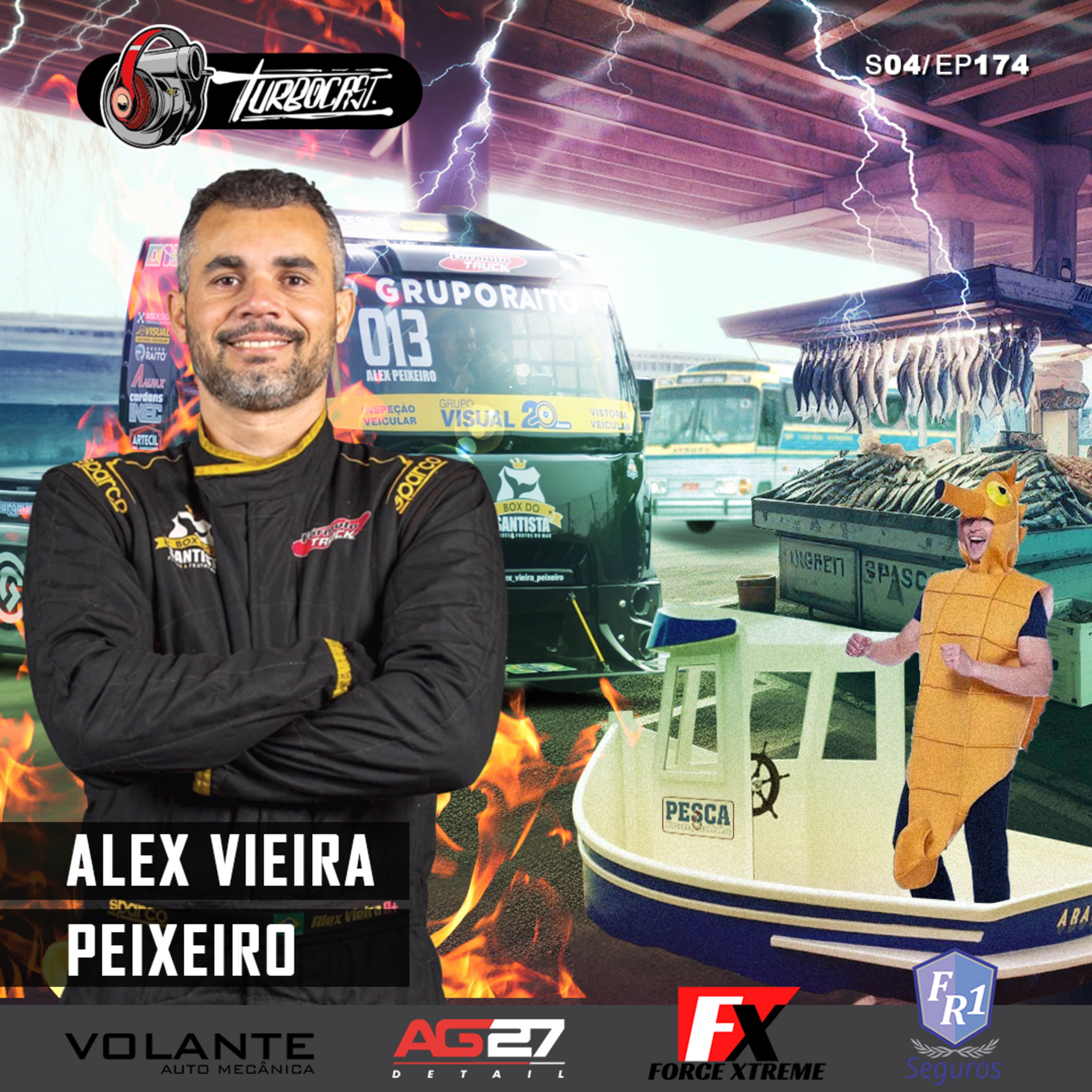 TurboCast S04/Ep174 | Alô freguesia é o caminhão do peixeiro passando na rua de sua casa!! - ft. Alex Peixeiro episode artwork