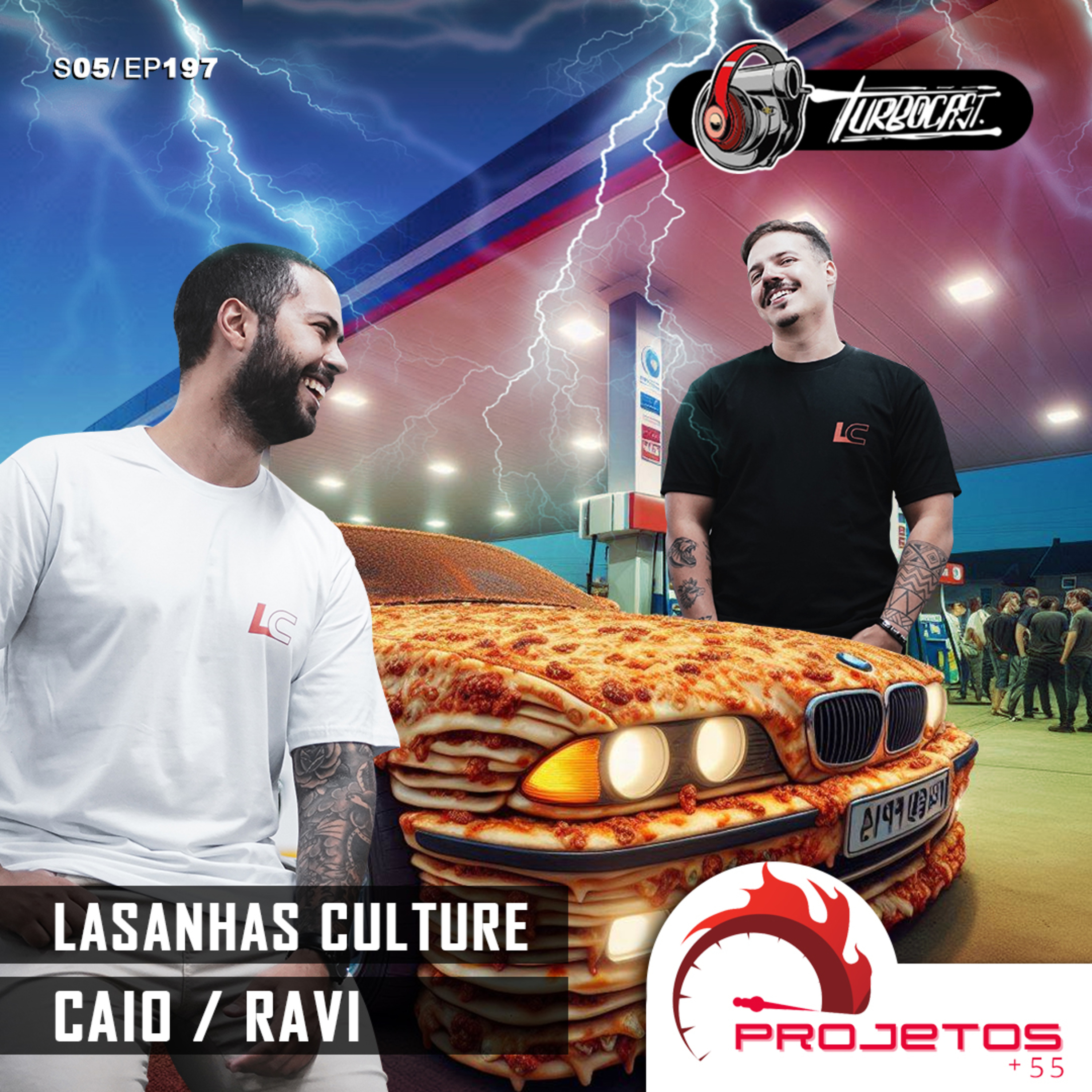 TurboCast S05/Ep197 | Lasanhas, cultura e carros ft. Caio e Ravi episode artwork