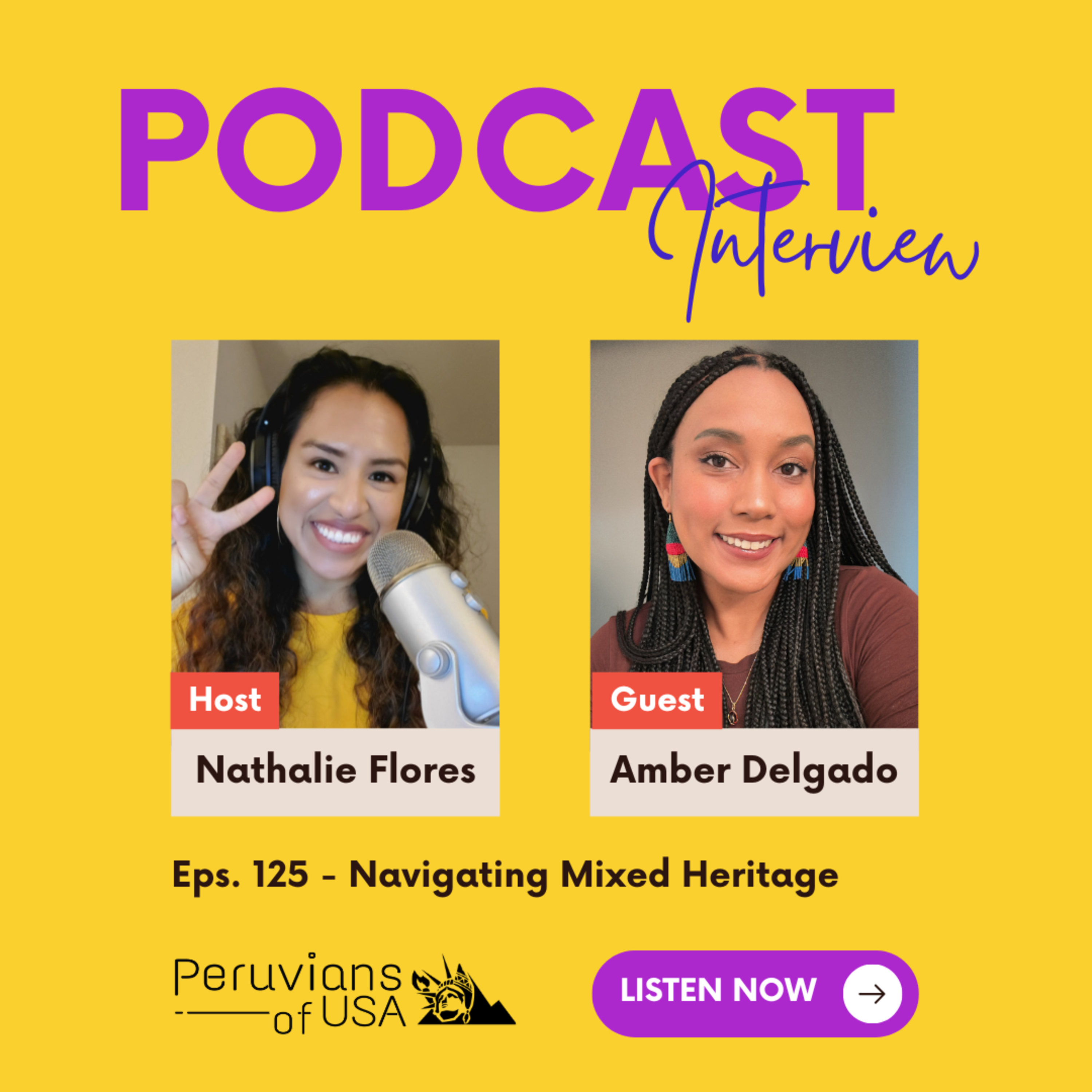 125 (English) Navigating Mixed Heritage: A Conversation with Amber Delgado episode artwork