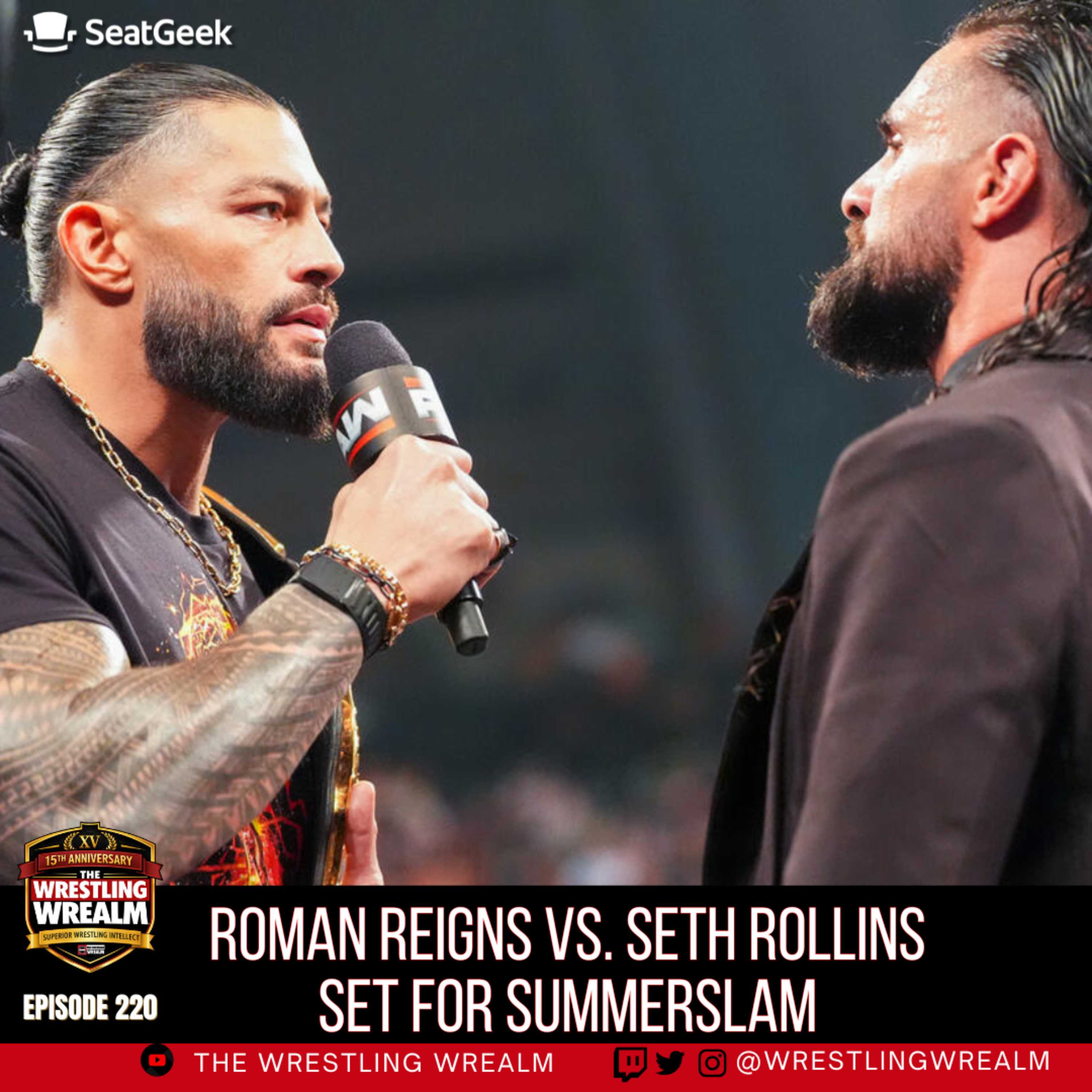 ROMAN REIGNS VS. SETH ROLLINS SET FOR SUMMERSLAM episode artwork