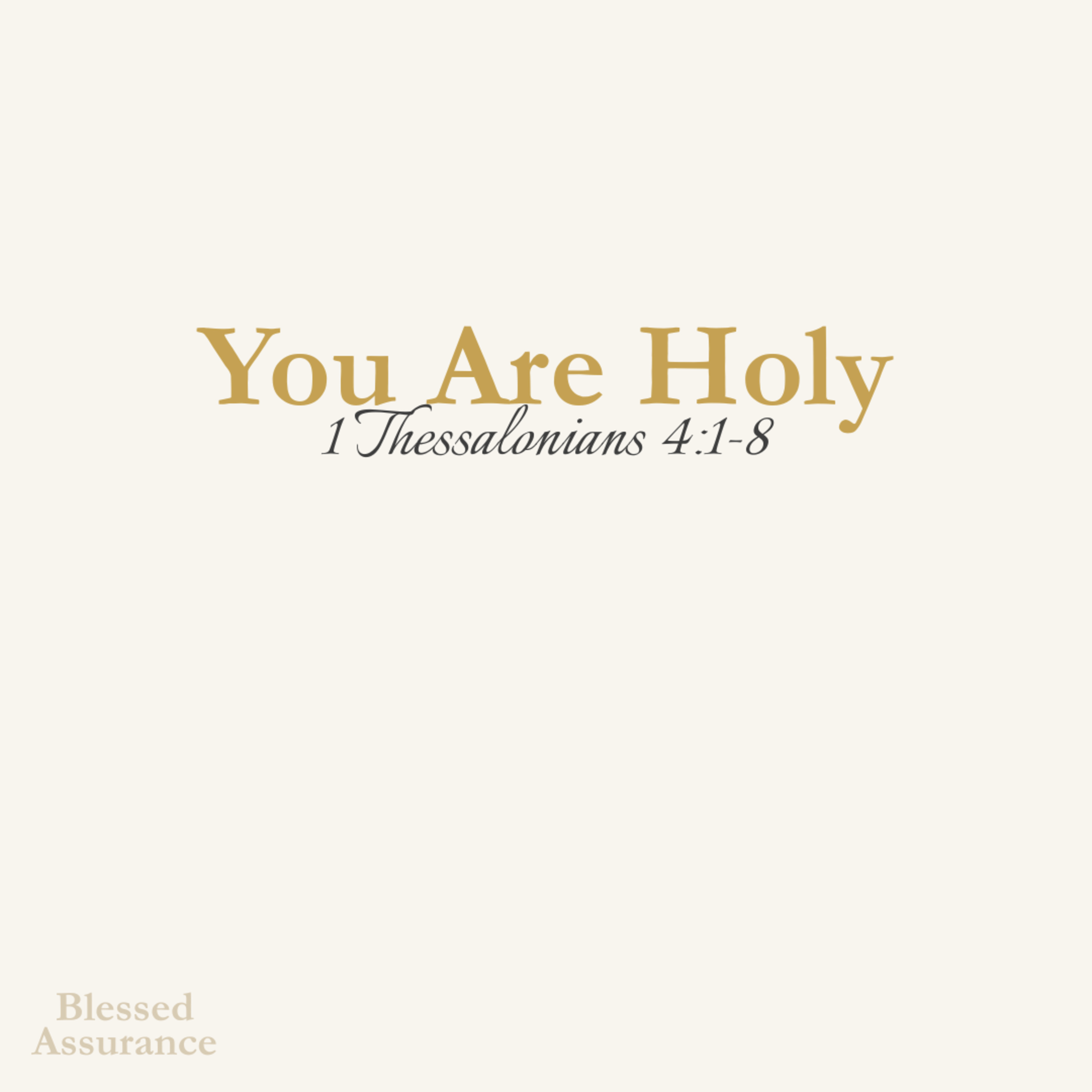 You Are Holy episode artwork