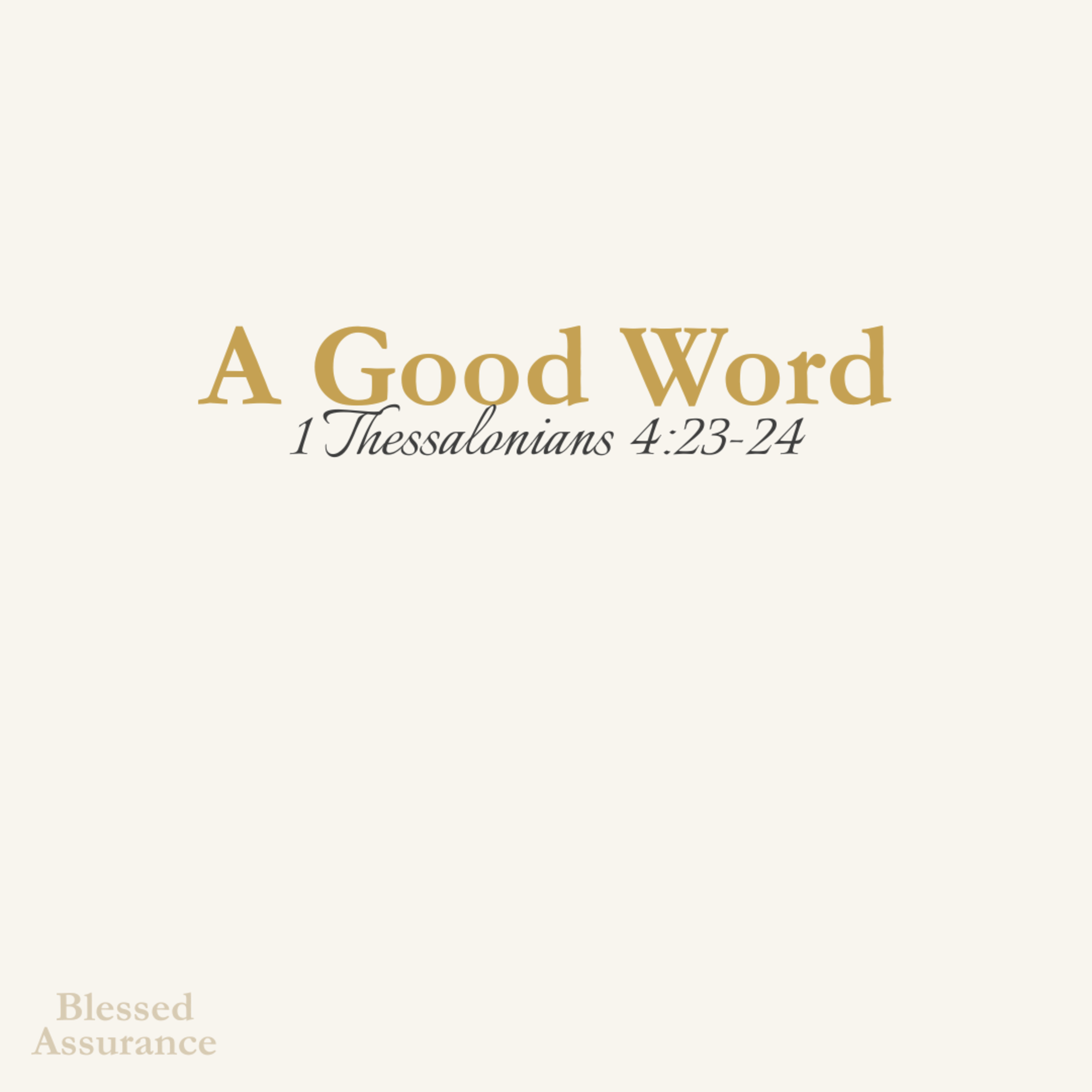 A Good Word episode artwork