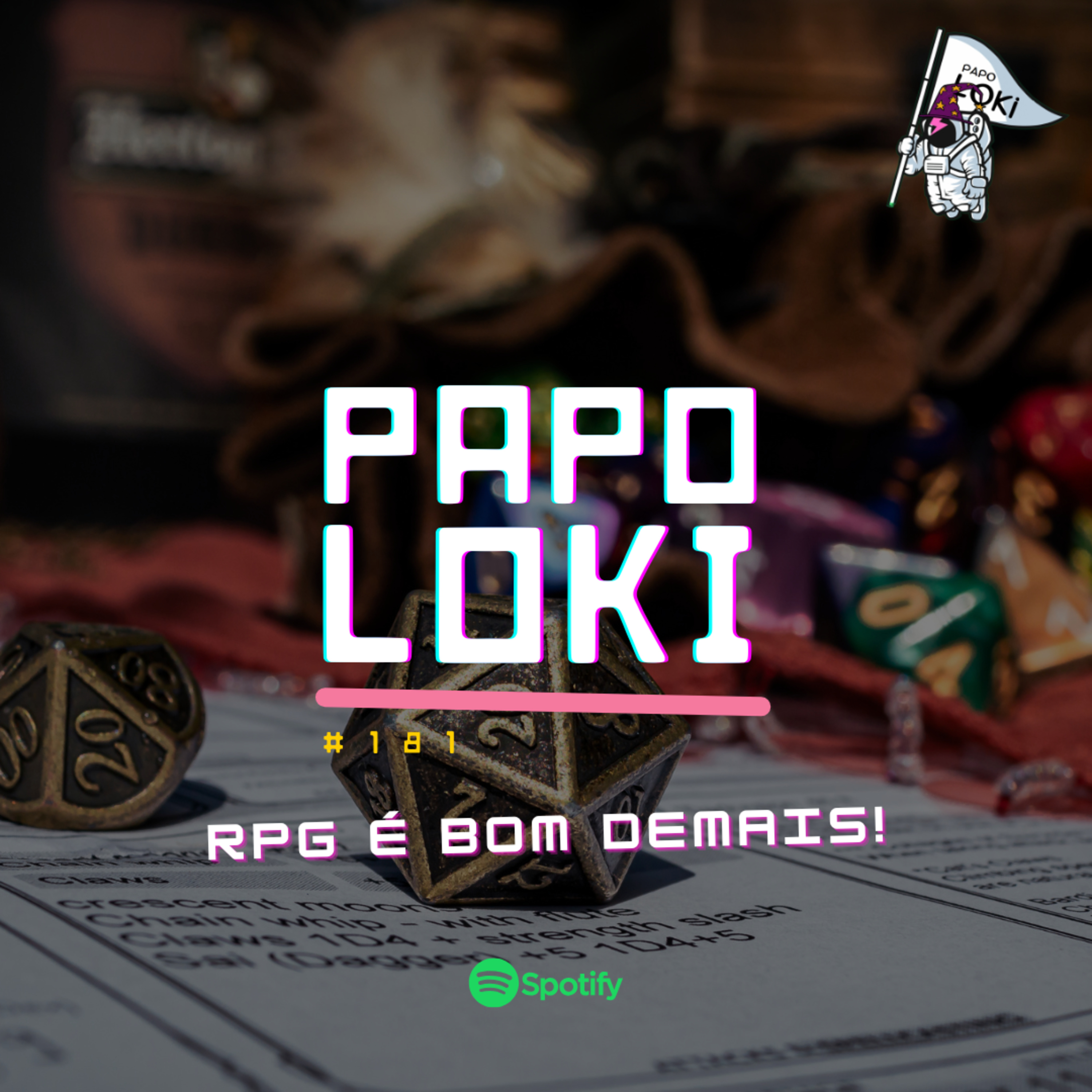 Papo Loki #180 - RPG é bom demais! episode artwork