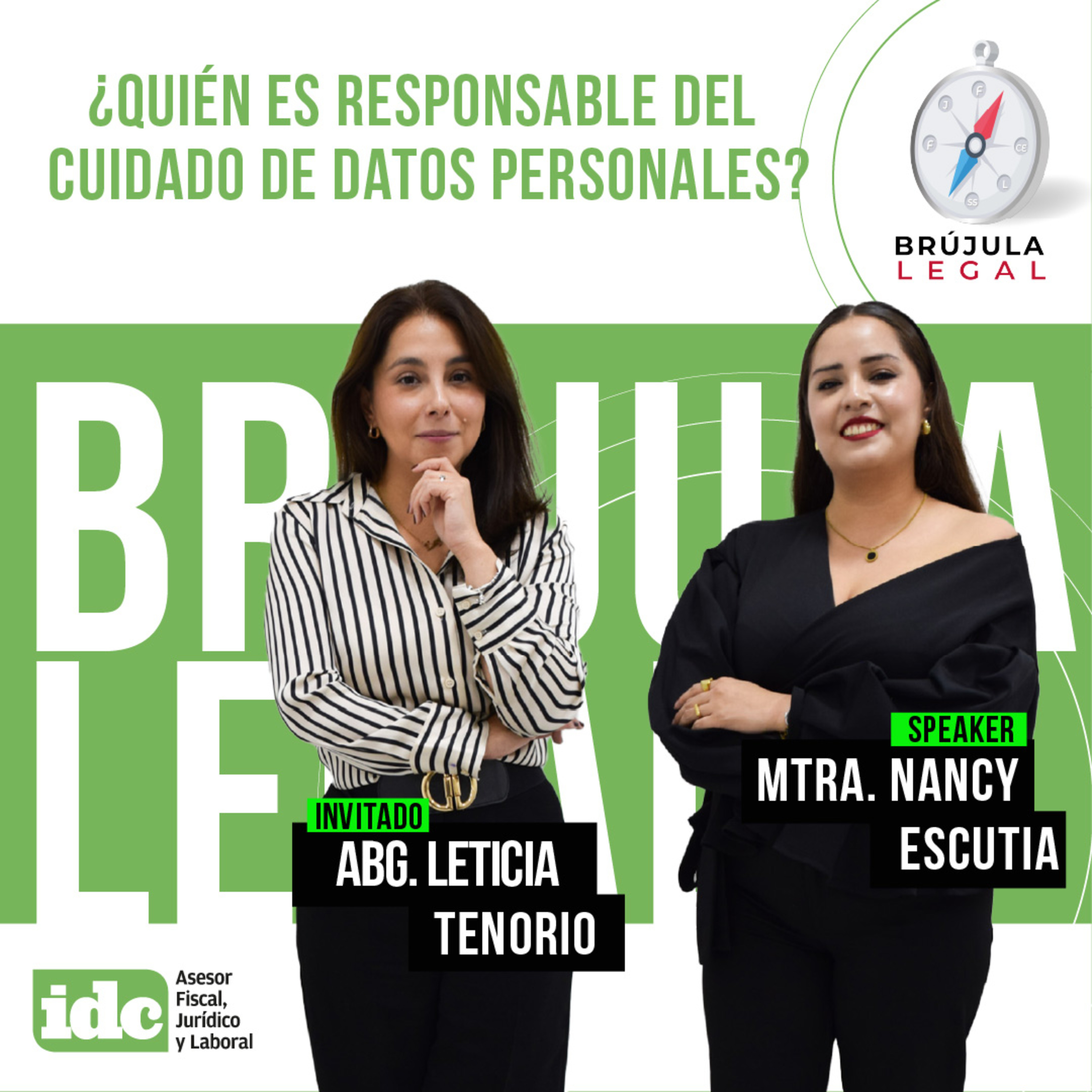 ¿Quién es responsable del cuidado de datos personales?