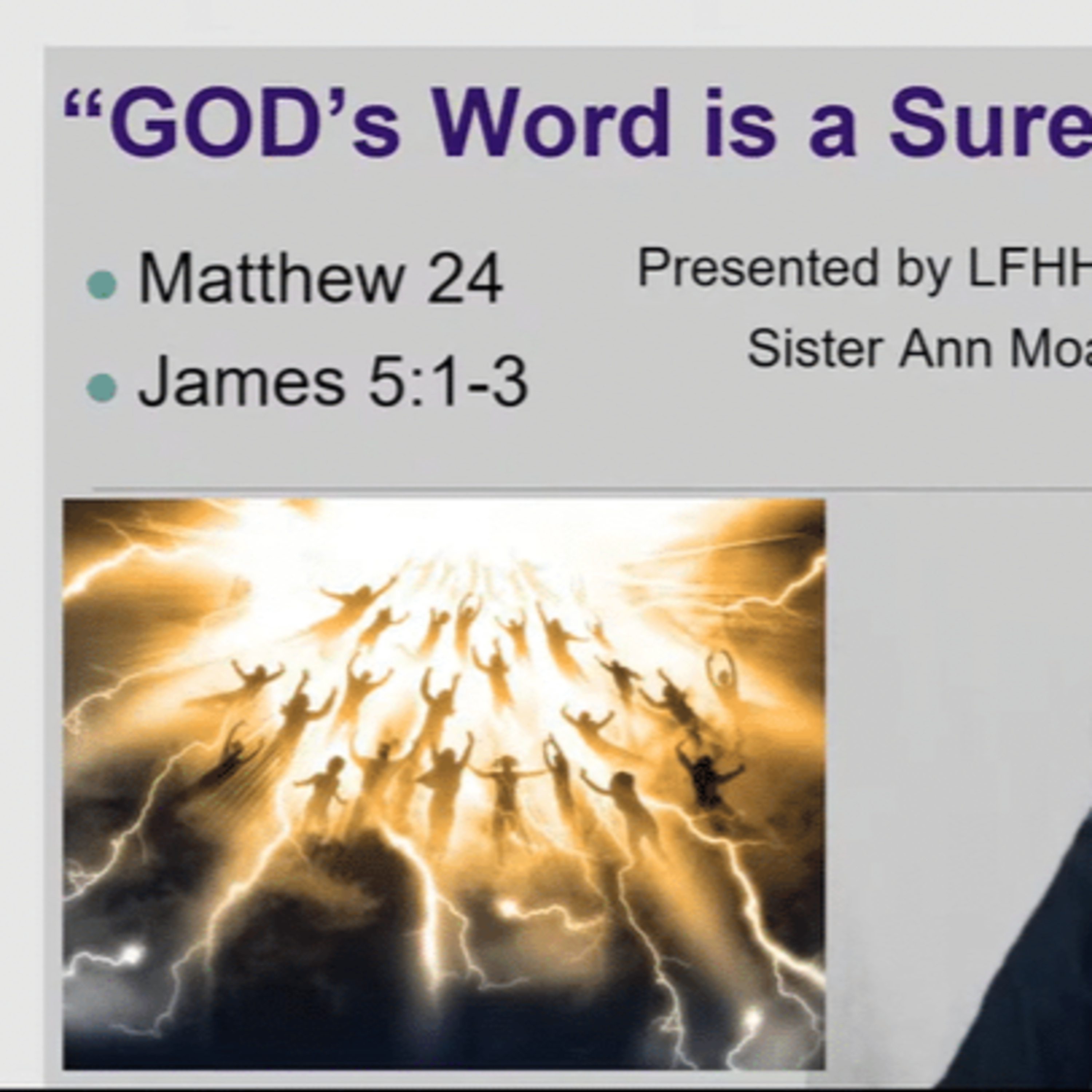 LFHHM Sunday Broadcast, Together with HIM. “God’s Word is a Sure Thing.” episode artwork