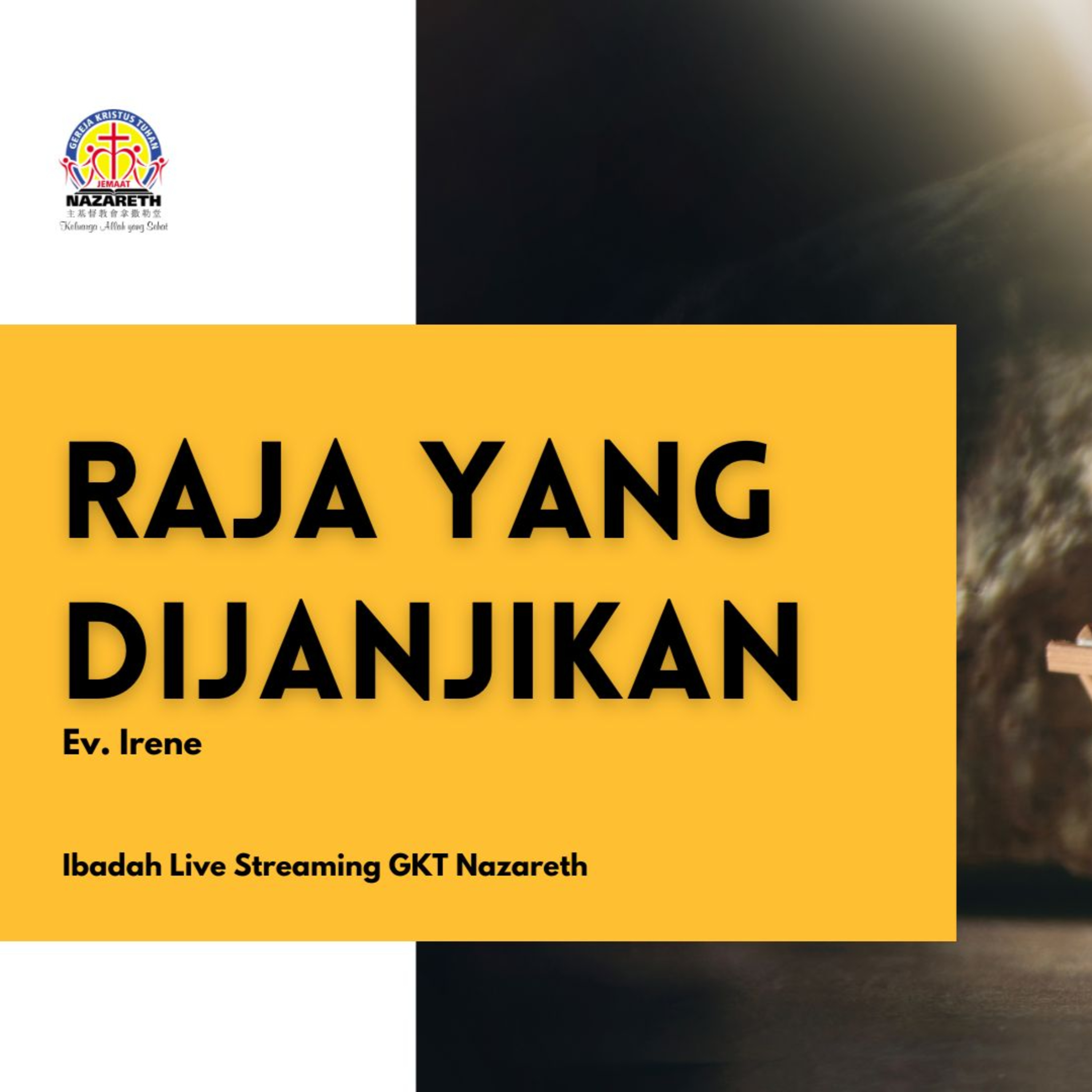 RAJA YANG DIJANJIKAN - CHRIST THE KING SUNDAY SERMON