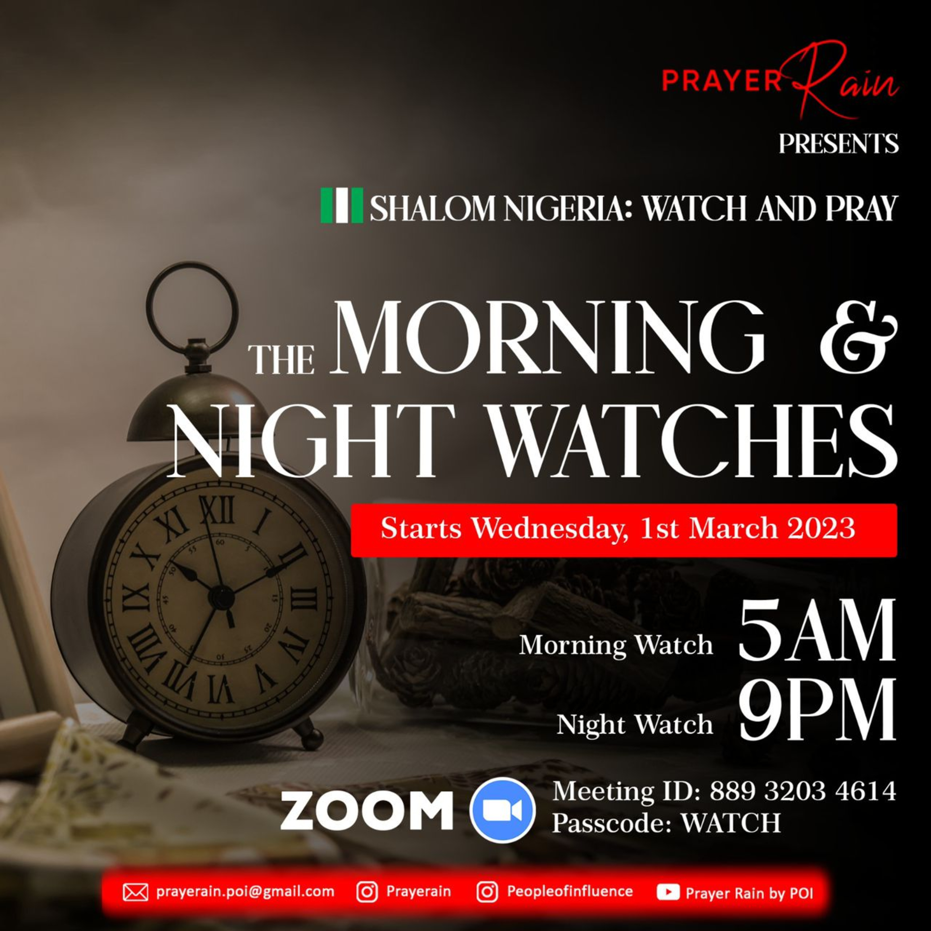 Prayer Rain by POI Podcast - Shalom Nigeria: Watch & Pray - Day 10 ...