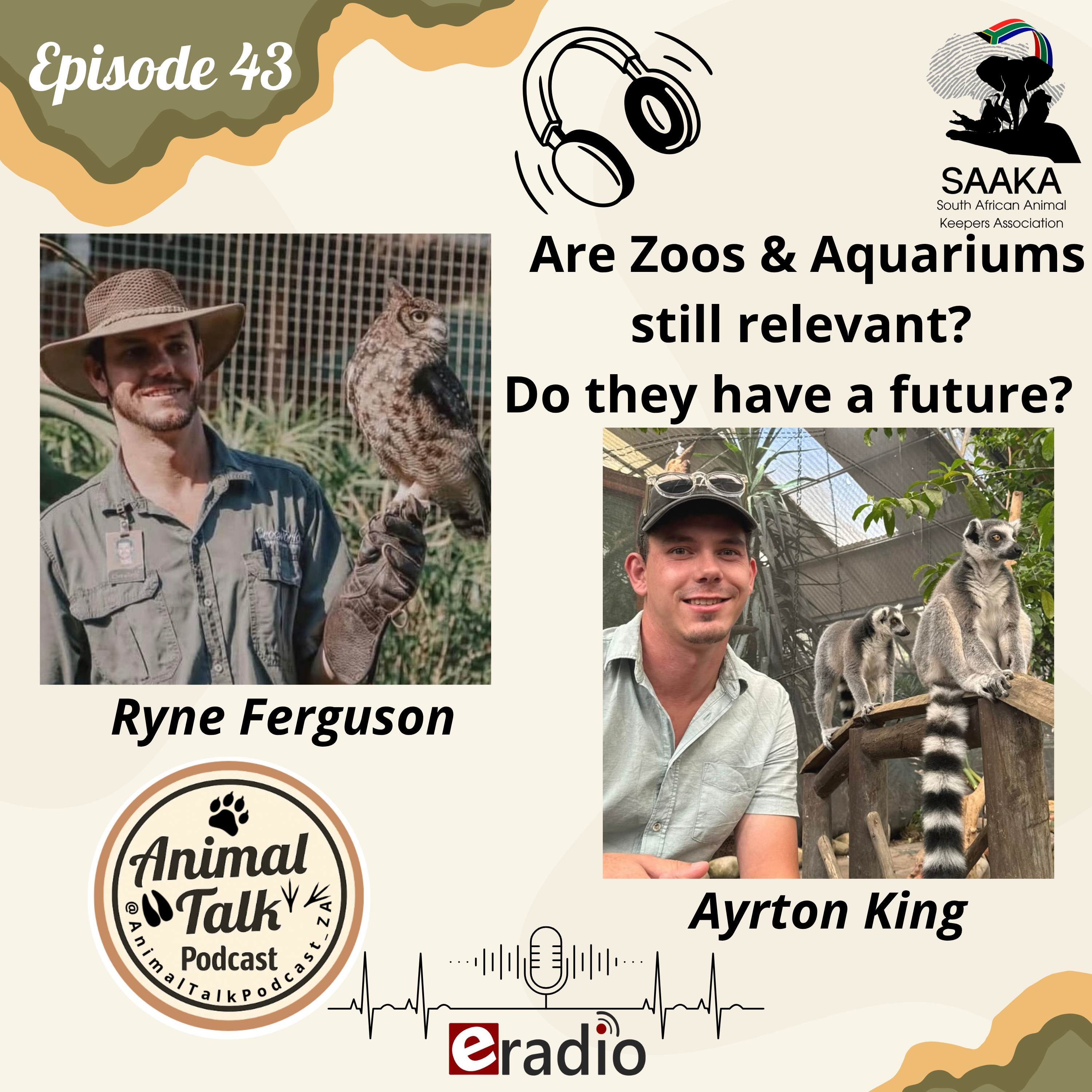Episdode 43 "Are Zoos & Aquariums still relevant? Do they have a future?" episode artwork