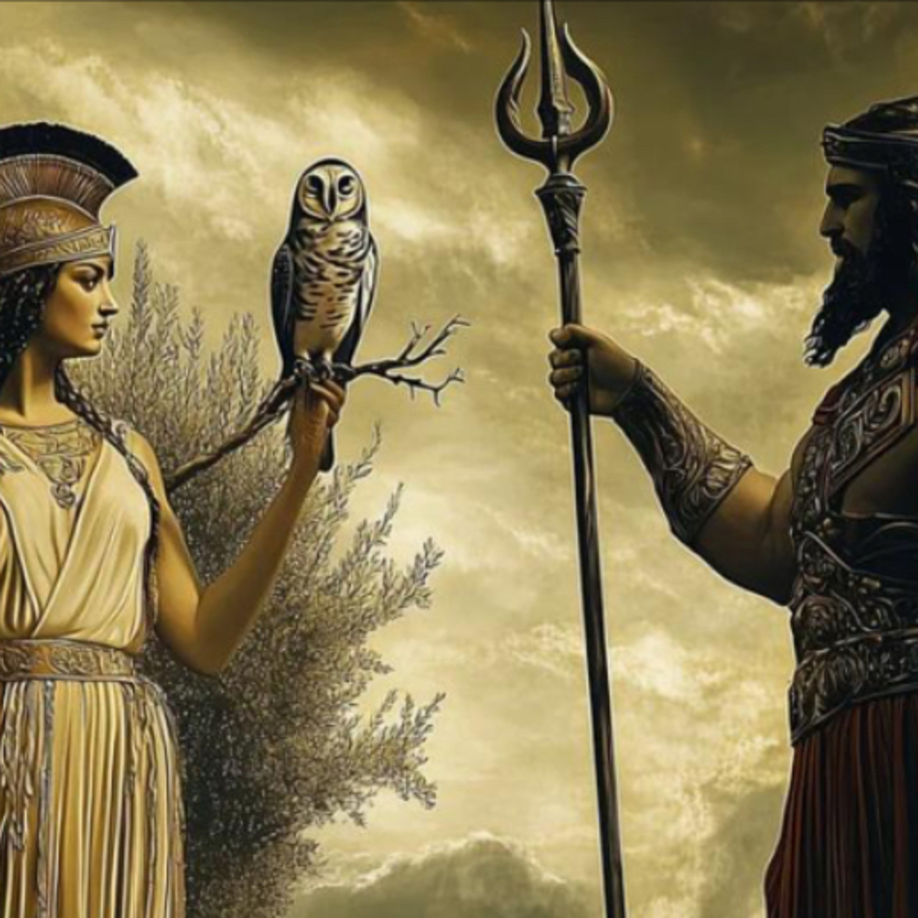 La competencia entre Poseidón y Atenea