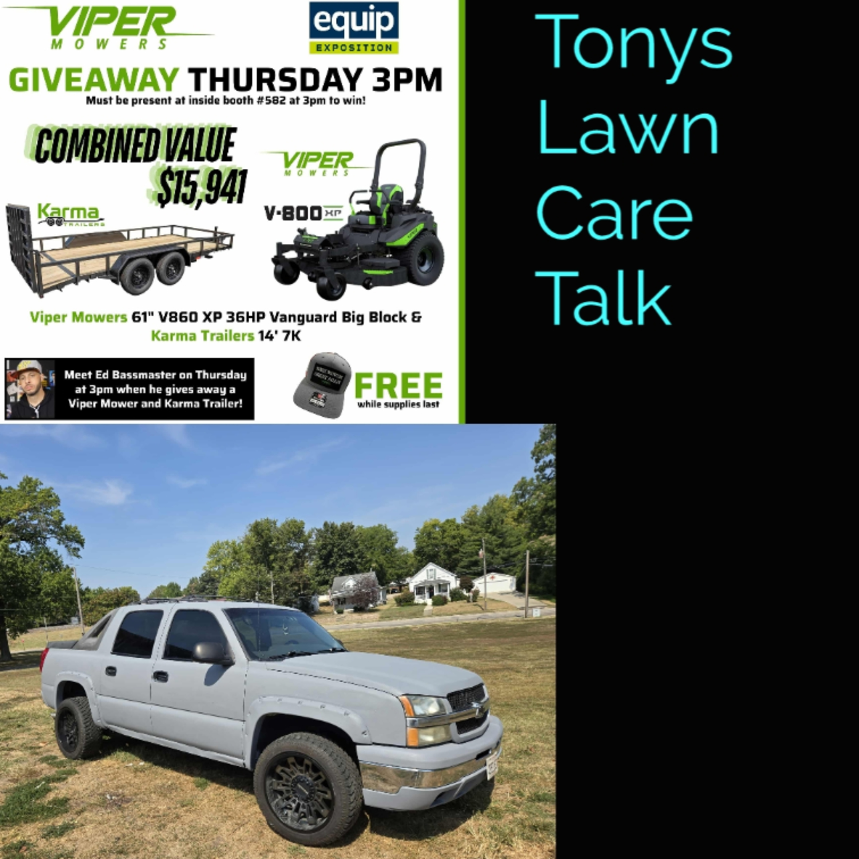 His Wife WON A MOWER at EQUIP!! Matt with PLUM CREEK LAWNCARE