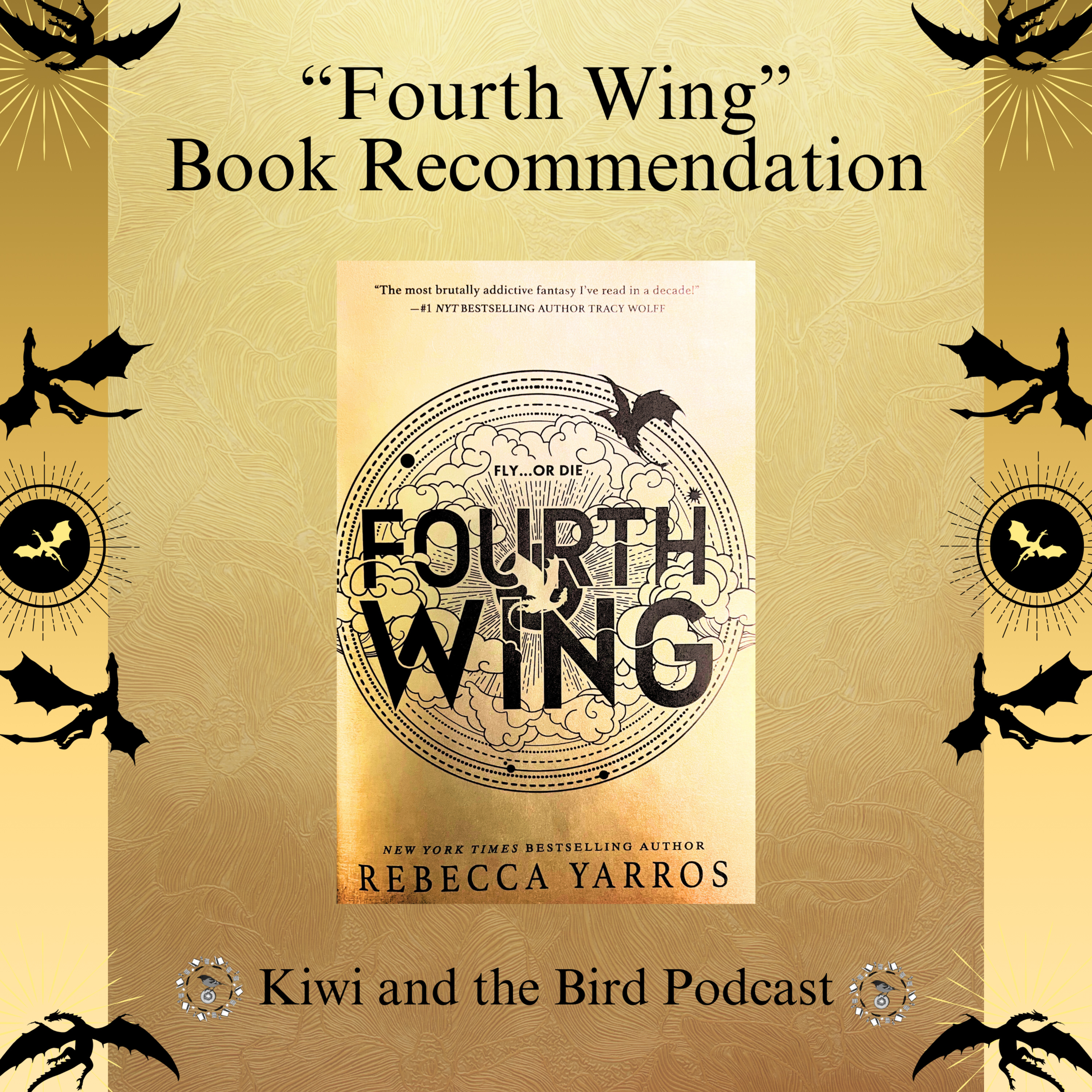 BOOK REC: "Fourth Wing" by Rebecca Yarros episode artwork