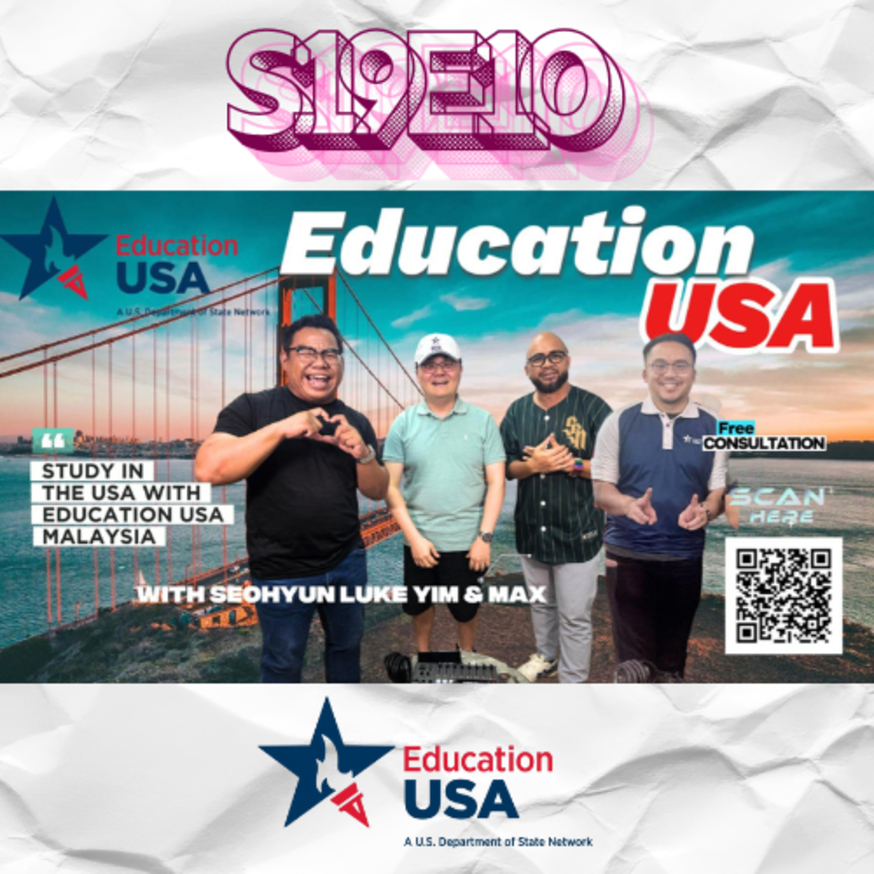 S19E10 : Peluang belajar di America Syarikat bersama Luke dan Max episode artwork