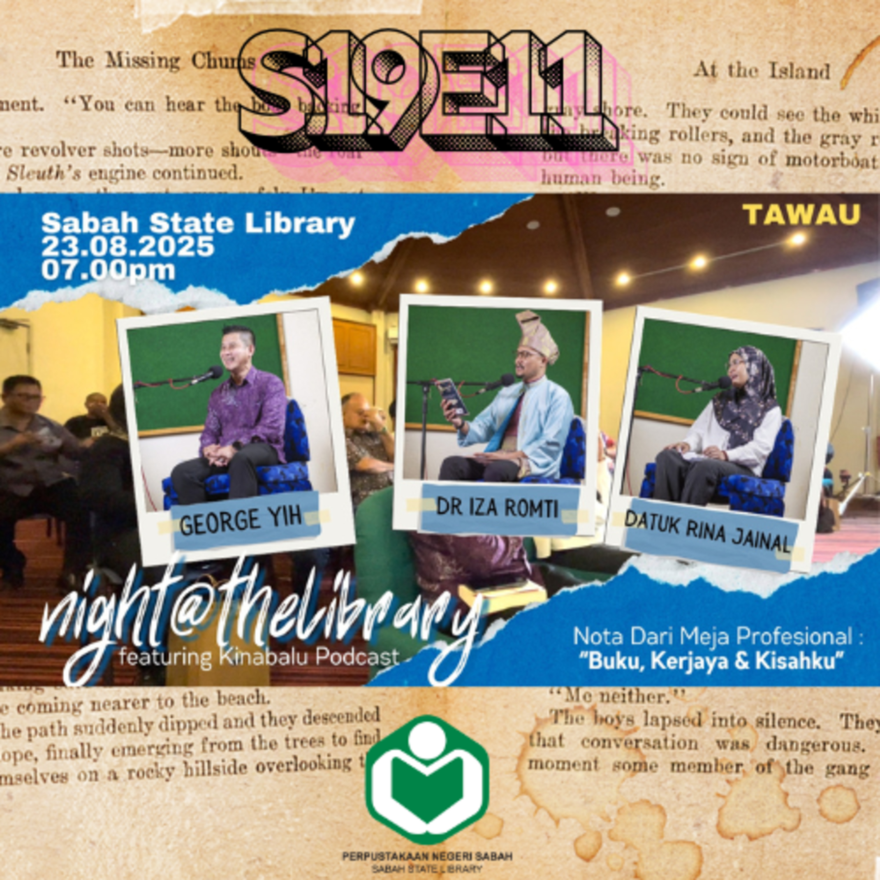 S19E11 : night@thelibrary tawau episode artwork