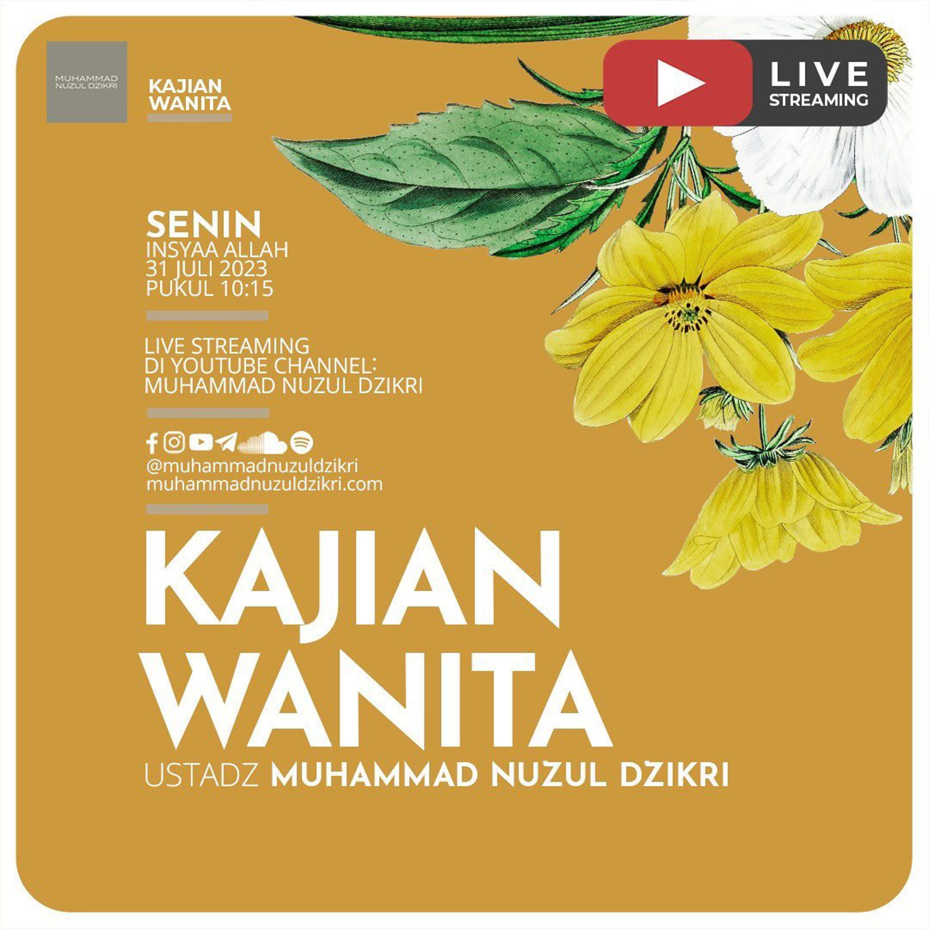 Kajian Wanita 141. "NASIHAT ASMA' BINTI ABU BAKAR TENTANG SEDEKAH" | Kitab Al-Wabilush Shayyib
