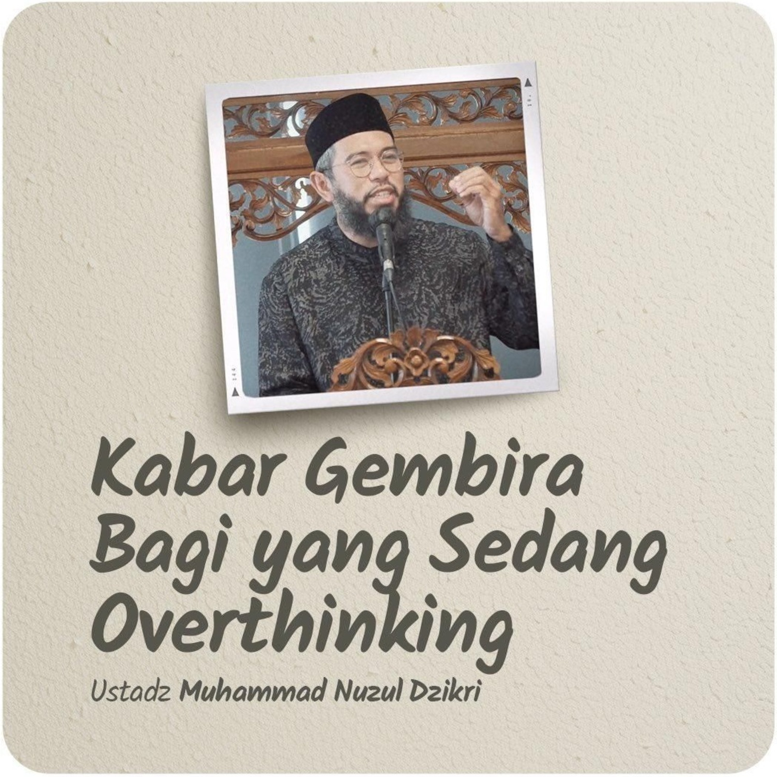 KABAR GEMBIRA BAGI YANG SEDANG OVERTHINKING