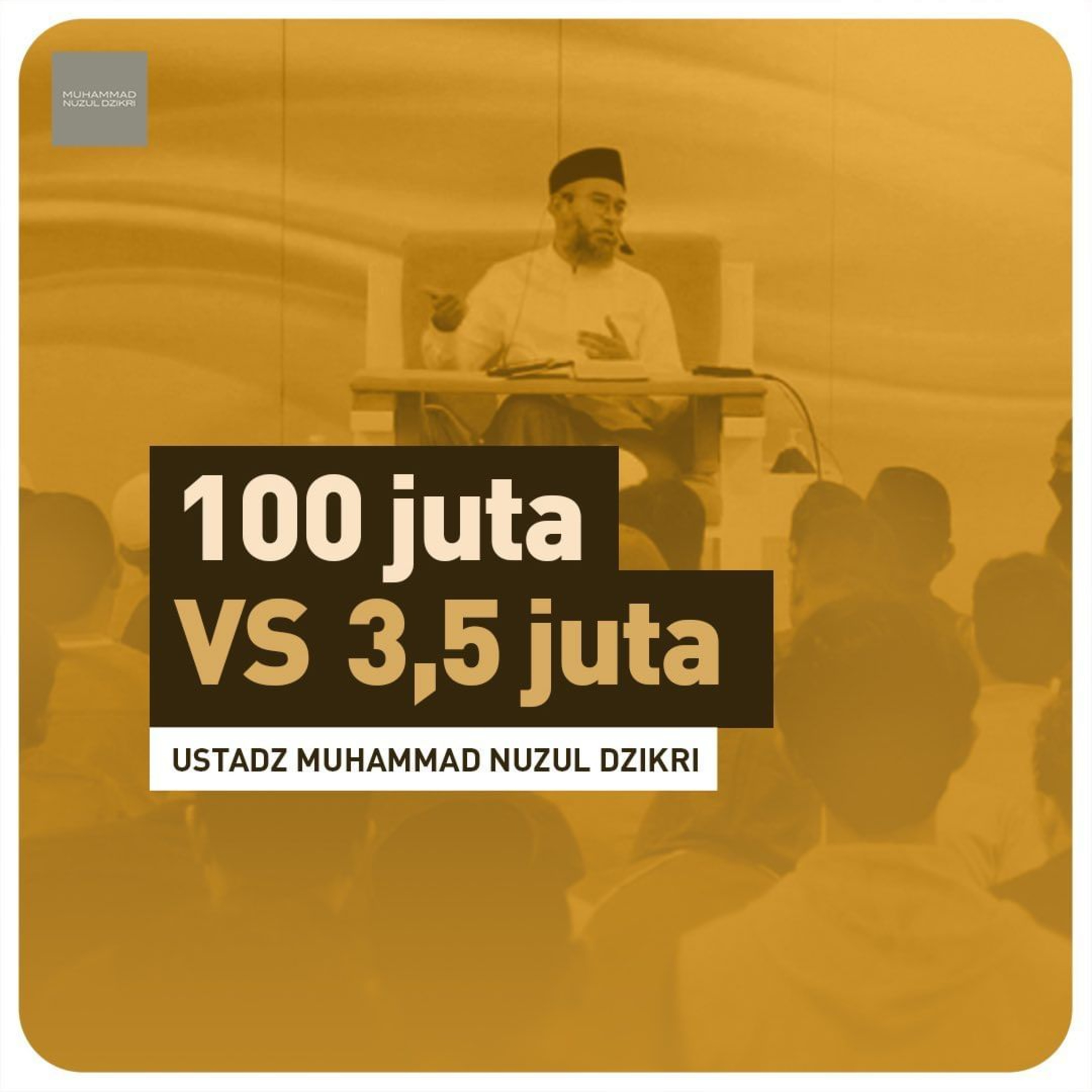 100 juta VS 3,5 juta