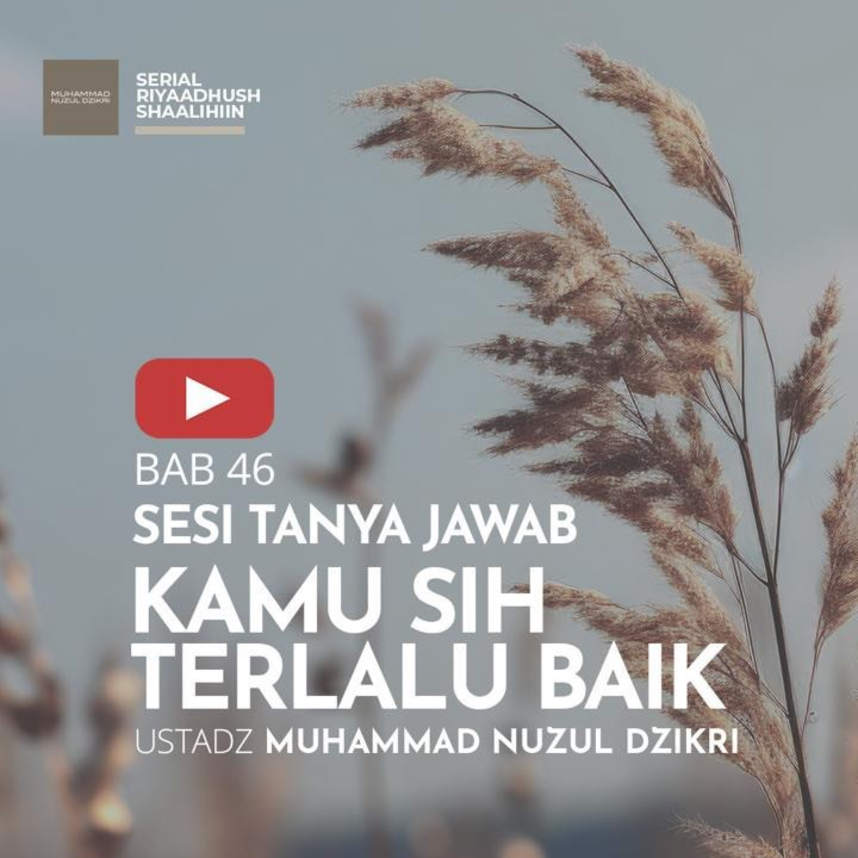 Riyaadhush Shaalihiin 1499. "KAMU SIH TERLALU BAIK"