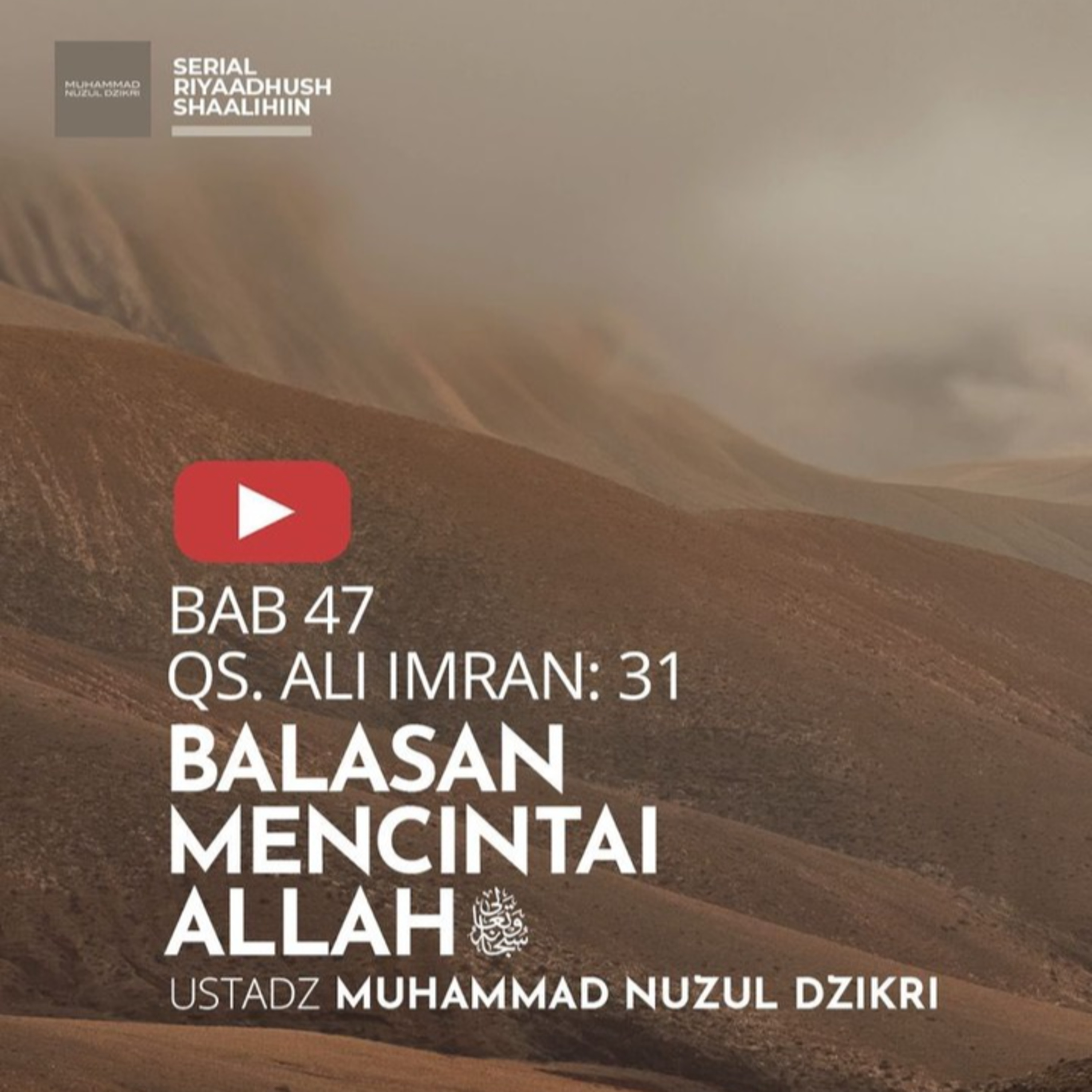Potongan dari Kajian Rutin Riyaadhush Shaalihin No. 1663. BALASAN MENCINTAI ALLAH Ta’ala