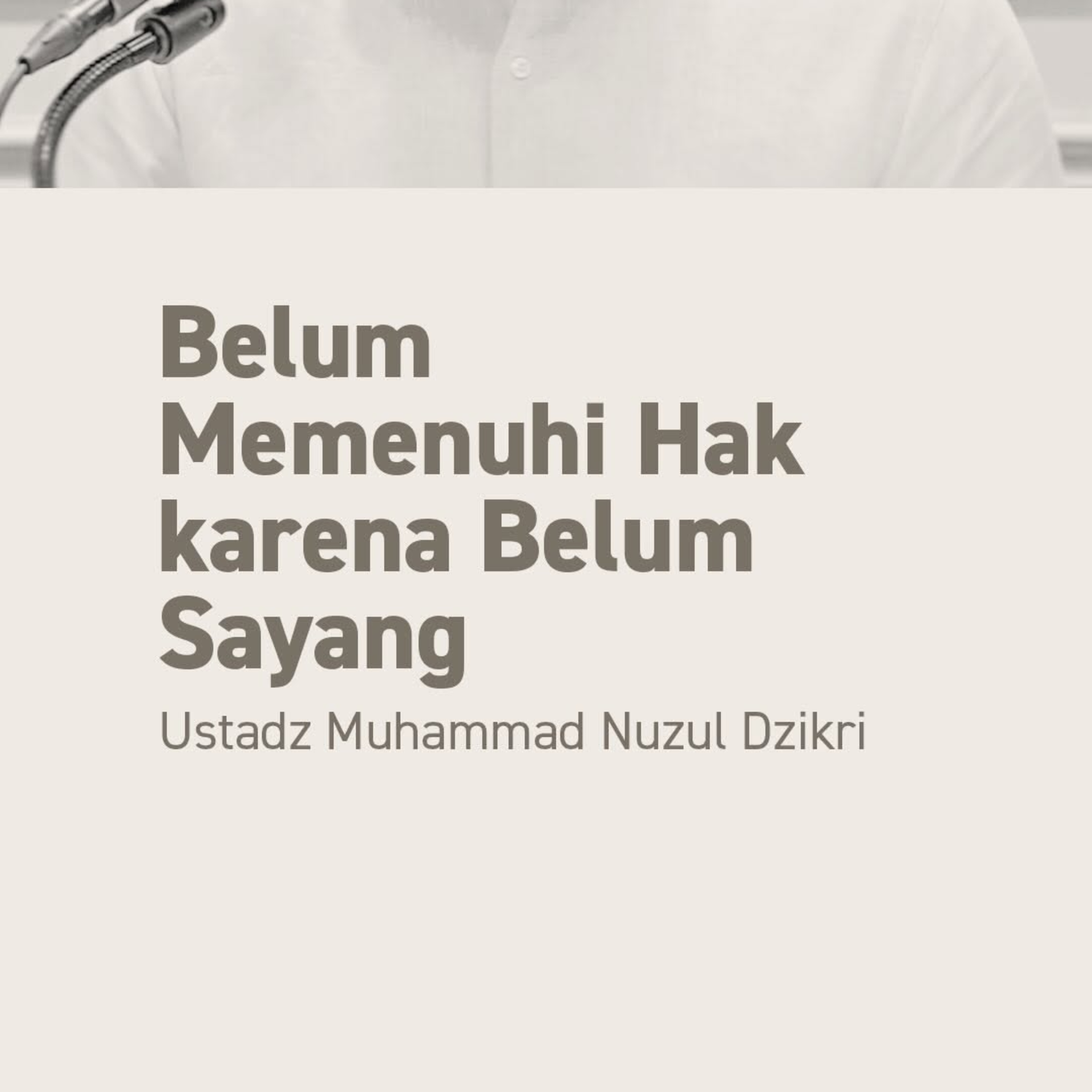 BELUM MEMENUHI HAK KARENA BELUM SAYANG (Not Yet Fulfilled Spouse’s Rights Because There’s No Love Yet)