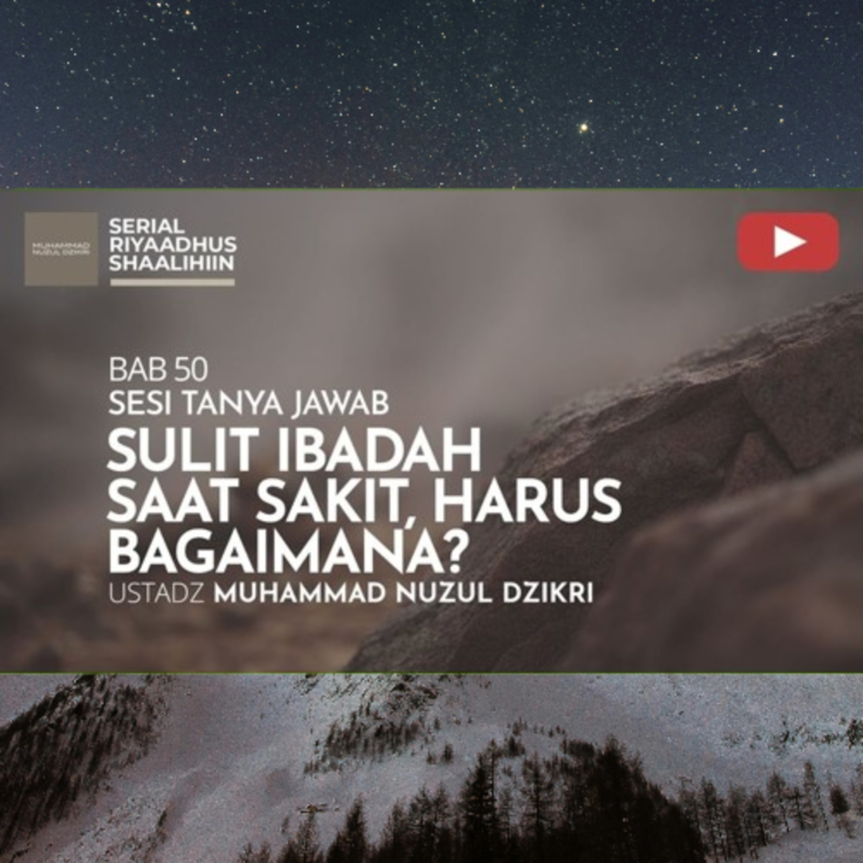Riyaadhush Shaalihiin 1965. "SULIT IBADAH SAAT SAKIT, HARUS BAGAIMANA?"