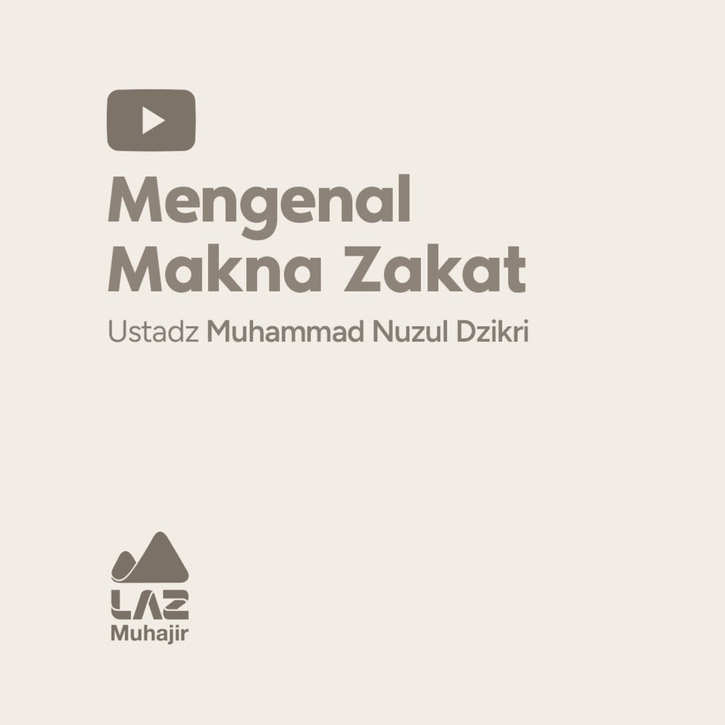 Mengenal Makna Zakat