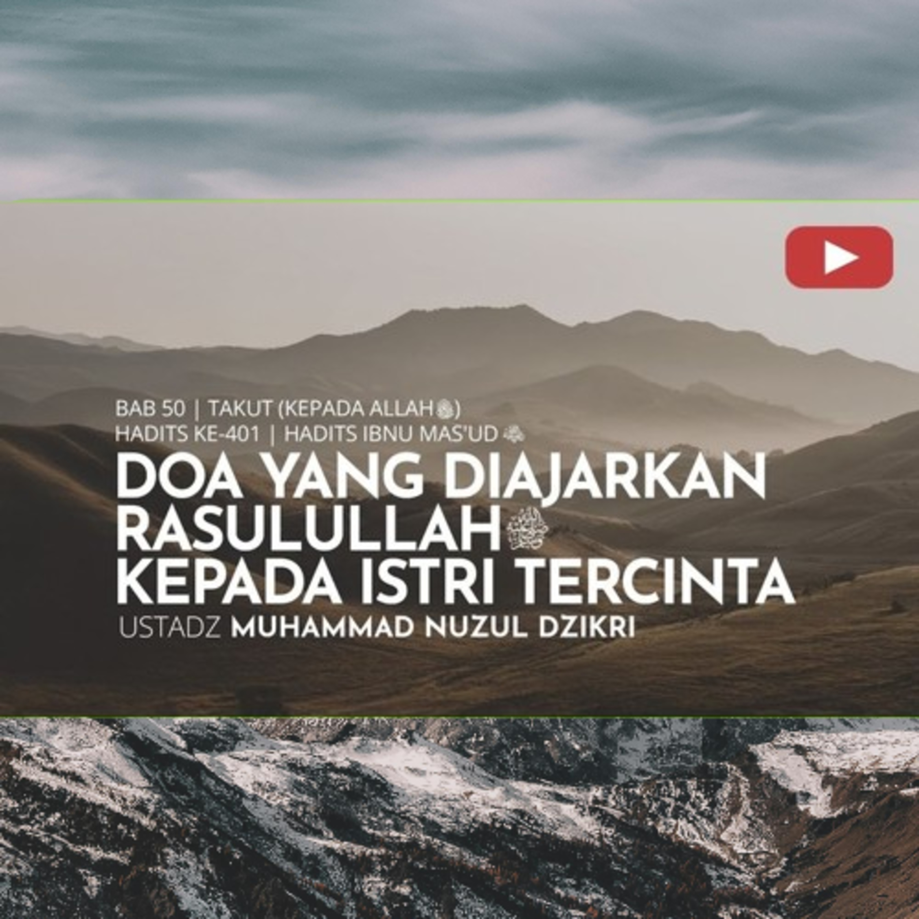 Riyaadhush Shaalihiin 2031. "DOA YANG DIAJARKAN RASULULLAH KEPADA ISTRI TERCINTA"