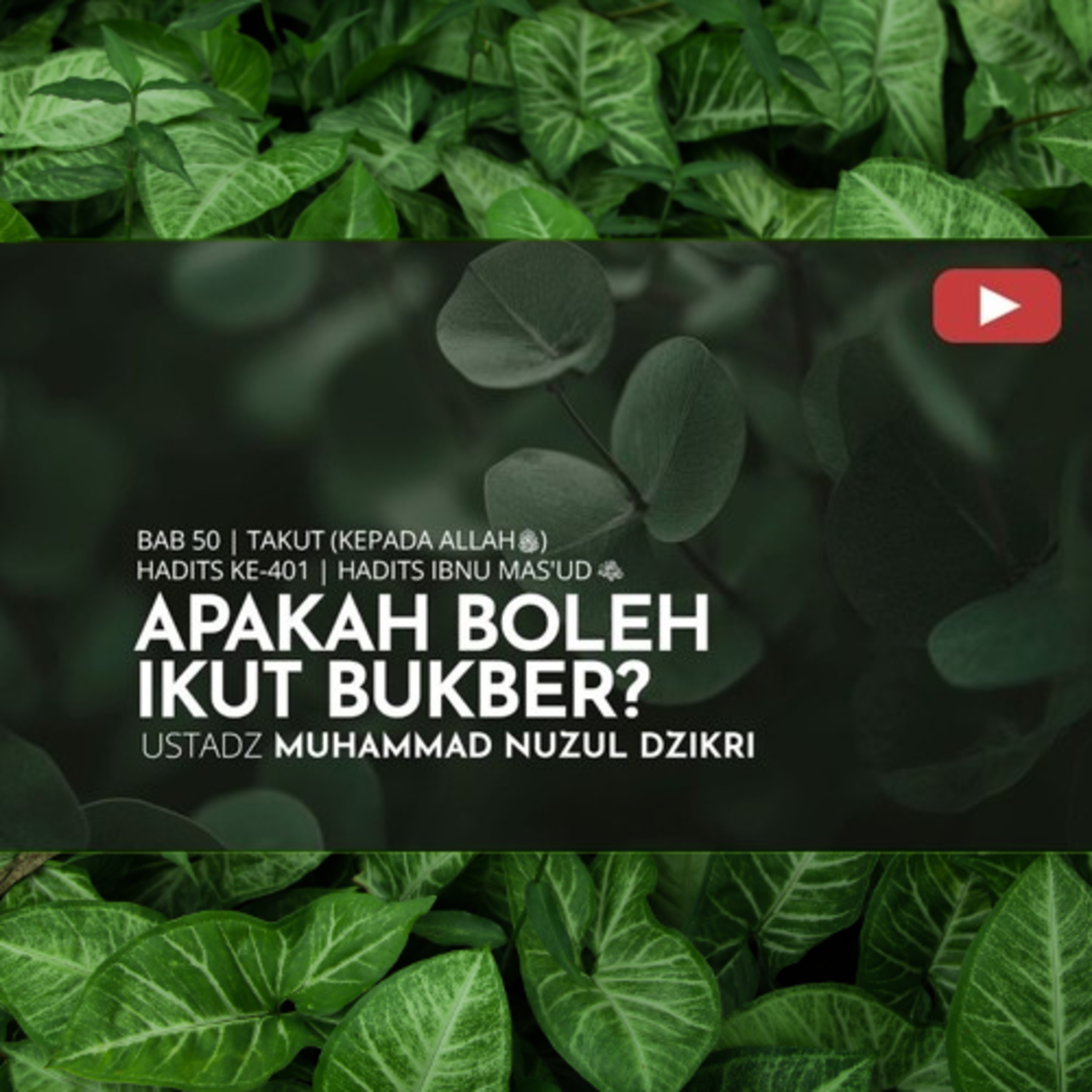 Riyaadhus Shaalihiin 2033. "APAKAH BOLEH IKUT BUKBER?"