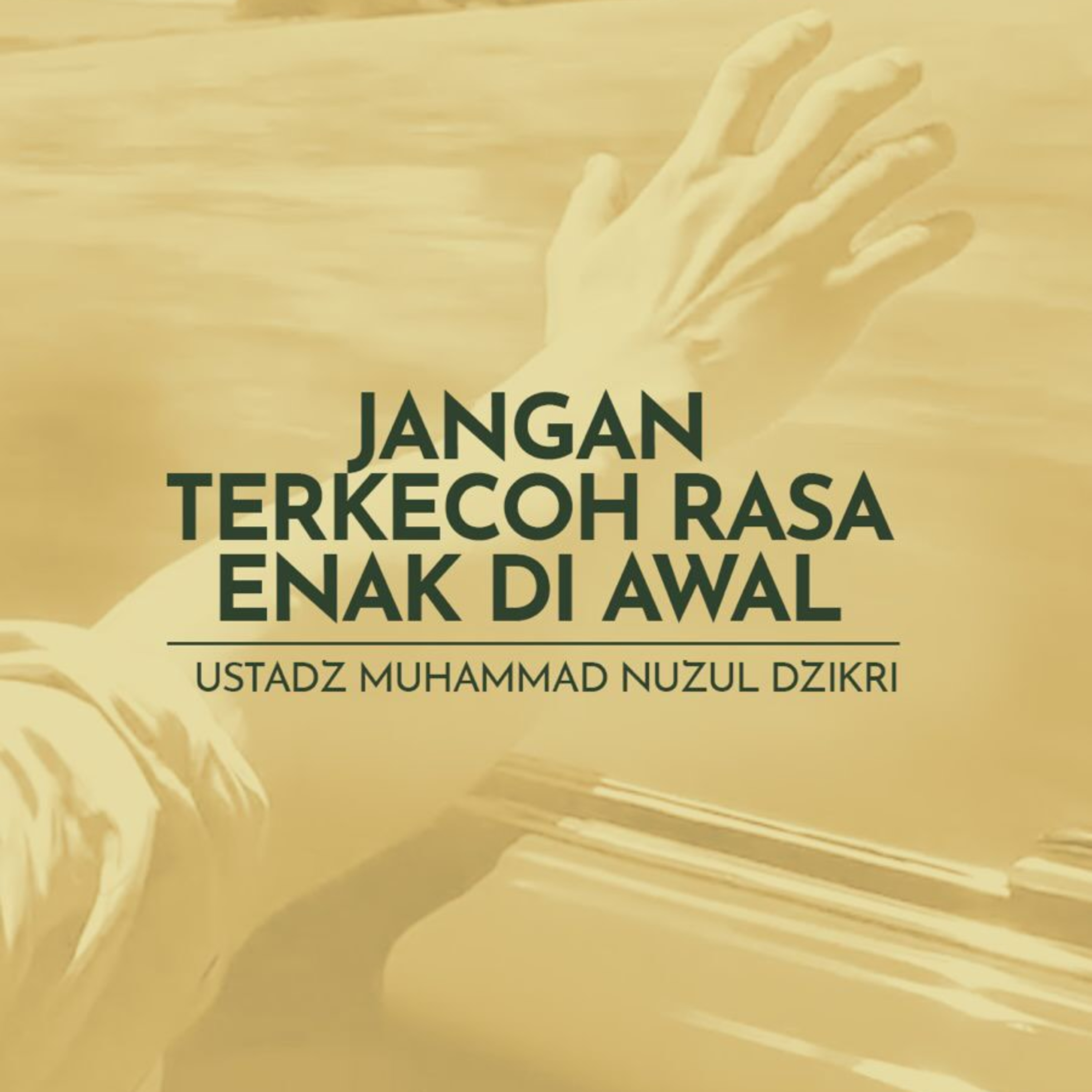 Jangan Terkecoh Rasa Enak di Awal (Don’t be deceived by how good it feels at first)