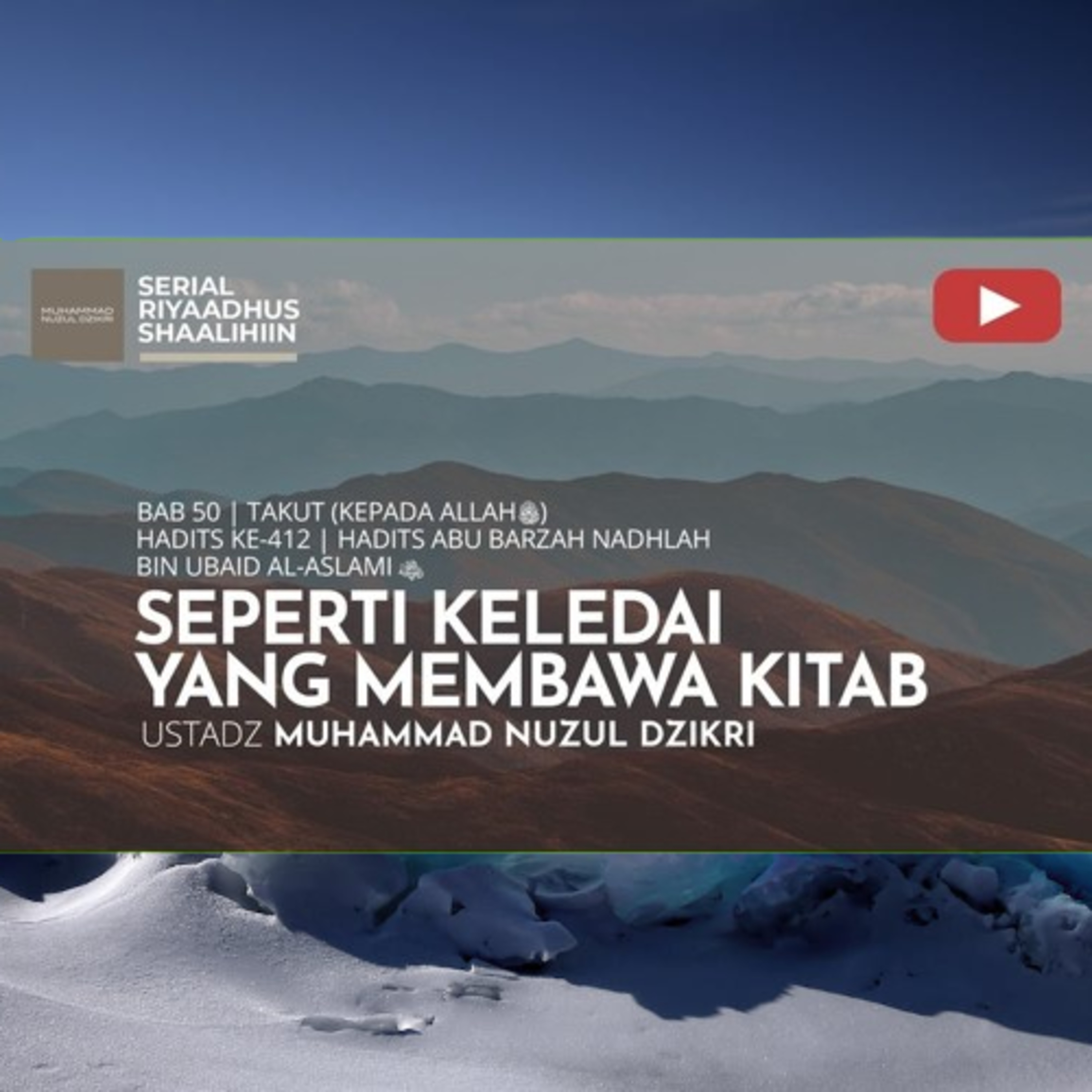 Riyaadhush Shaalihiin 2082. "SEPERTI KELEDAI YANG MEMBAWA KITAB"