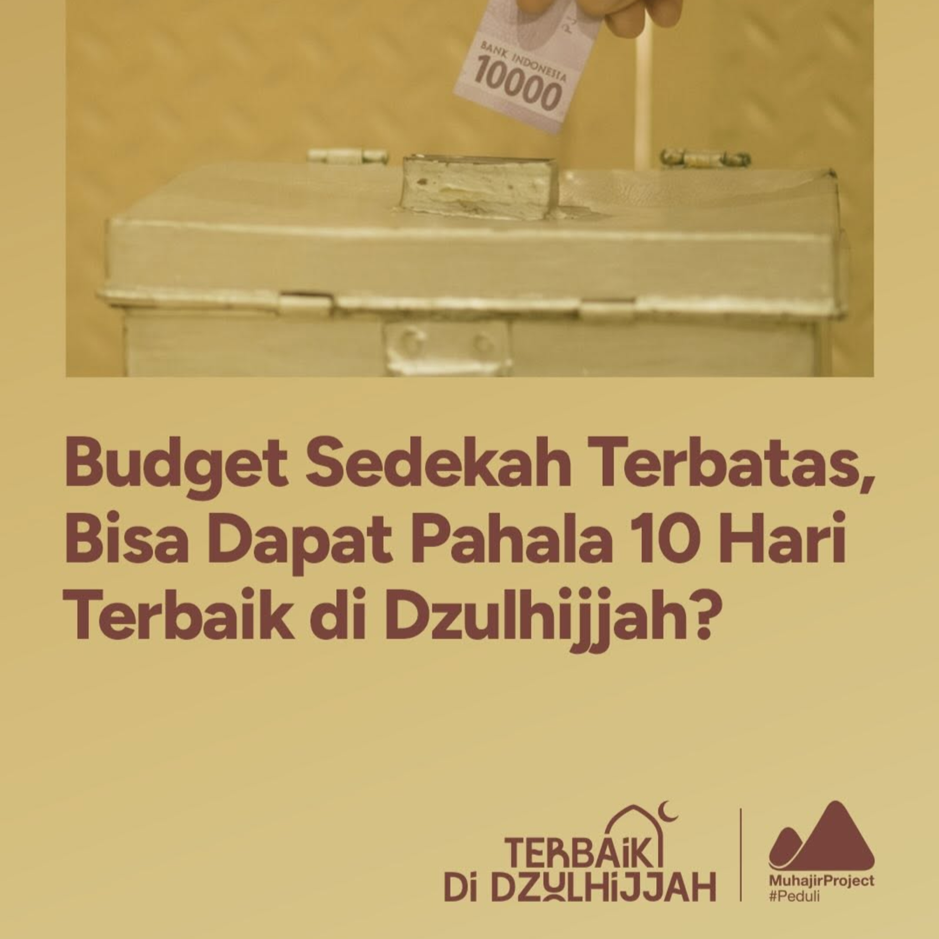 Budget Sedekah Terbatas, Bisa Dapat Pahala 10 Hari Terbaik di Bulan Dzulhijjah?