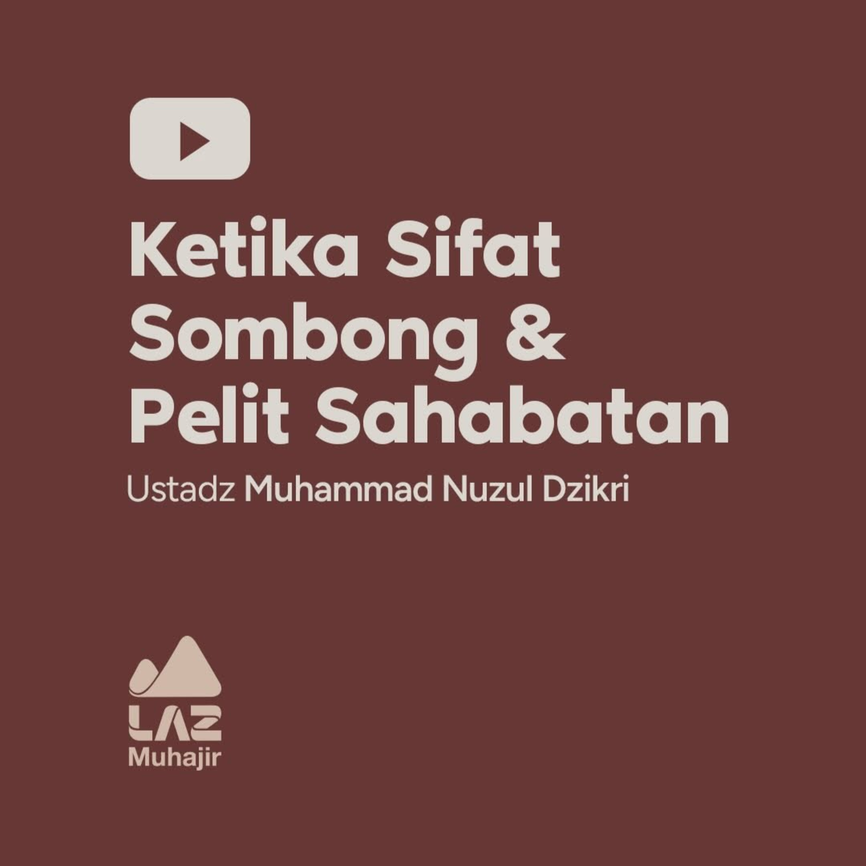 Ketika Sifat Sombong & Pelit Sahabatan