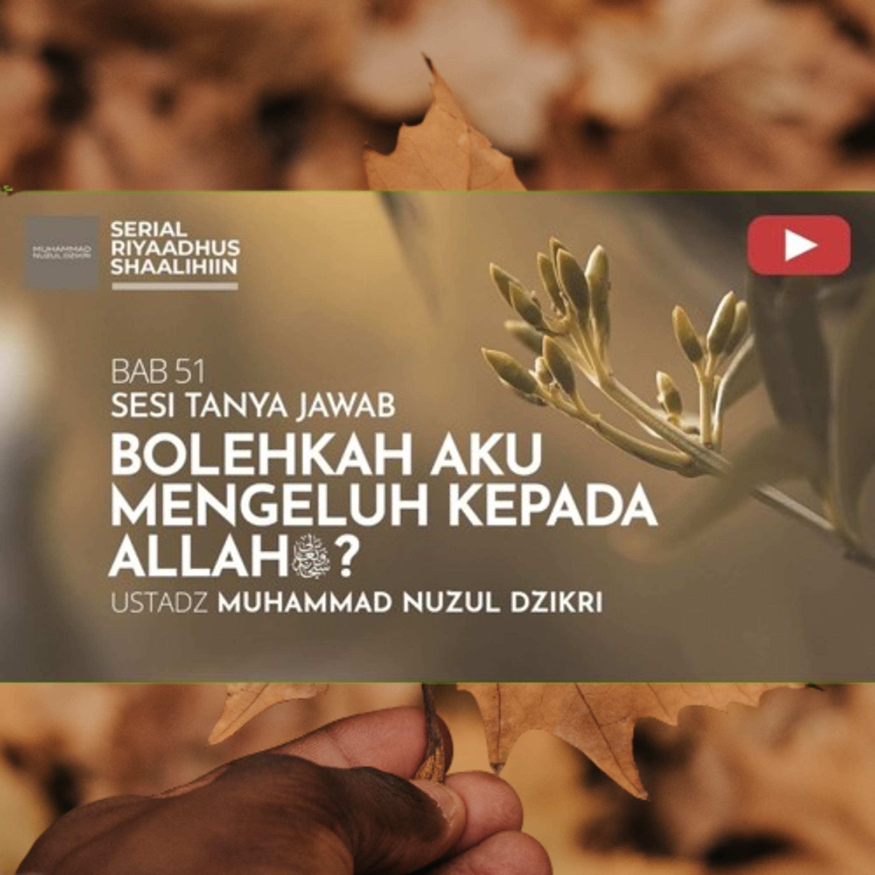 Riyaadhush Shaalihiin 2156. "BOLEHKAH AKU MENGELUH KEPADA ALLAH"
