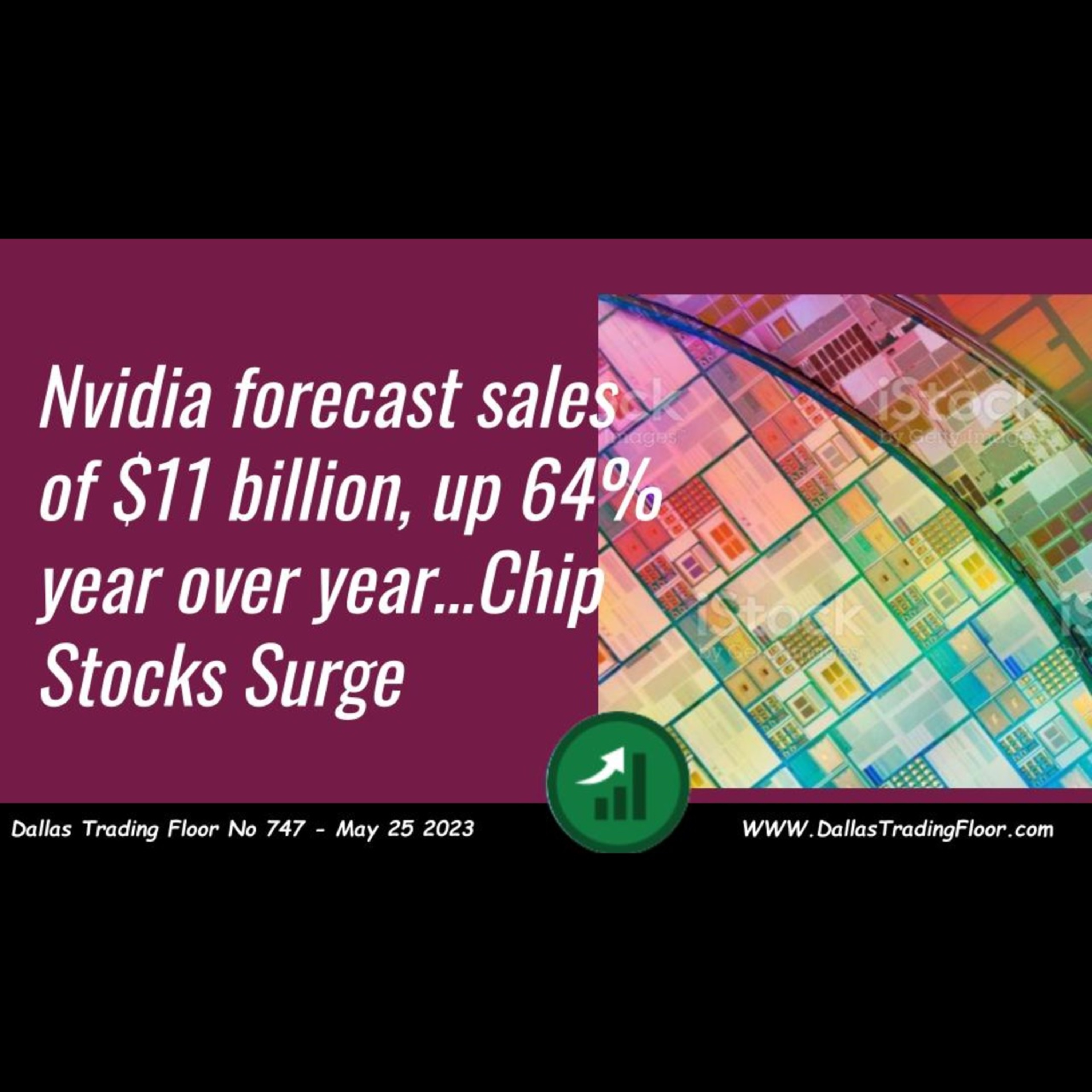 Nvidia forecast sales of $11 billion, up 64% year over year…Chip Stocks Surge episode artwork