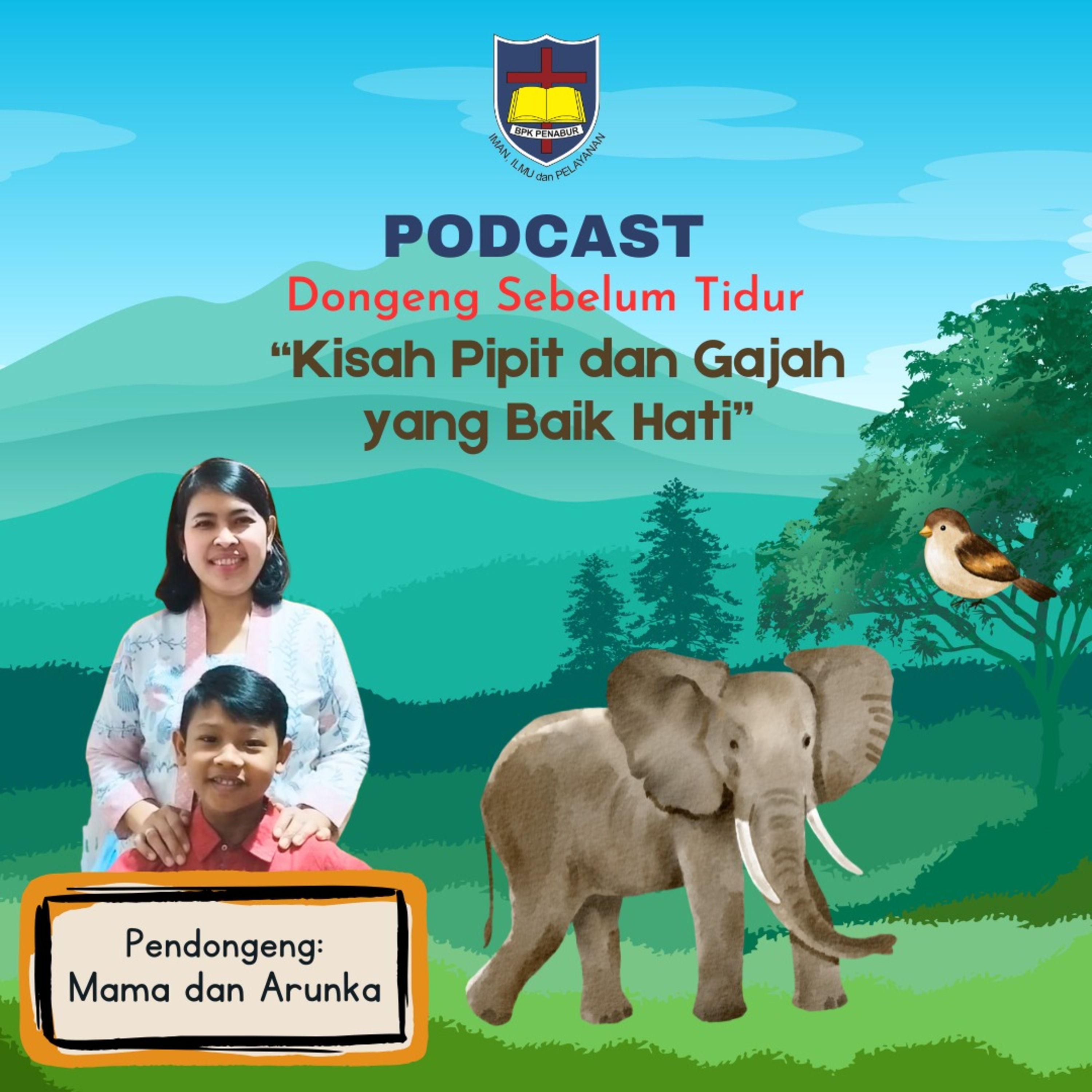 Kisah Pipit dan Gajah yang Baik Hati