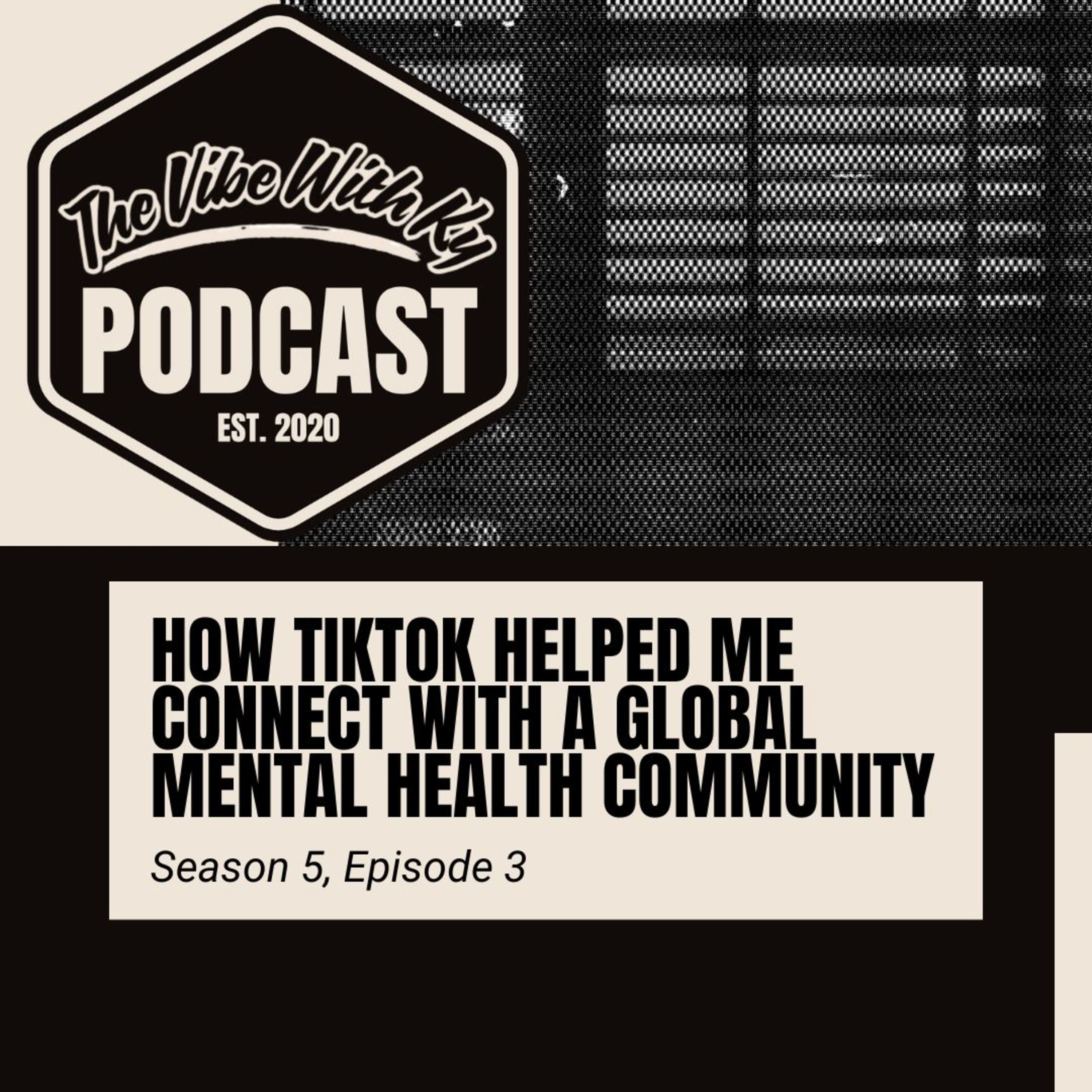 S6-E3: "How TikTok Helped Me Connect with a Global Mental Health Community" | The Vibe With Ky Podcast episode artwork