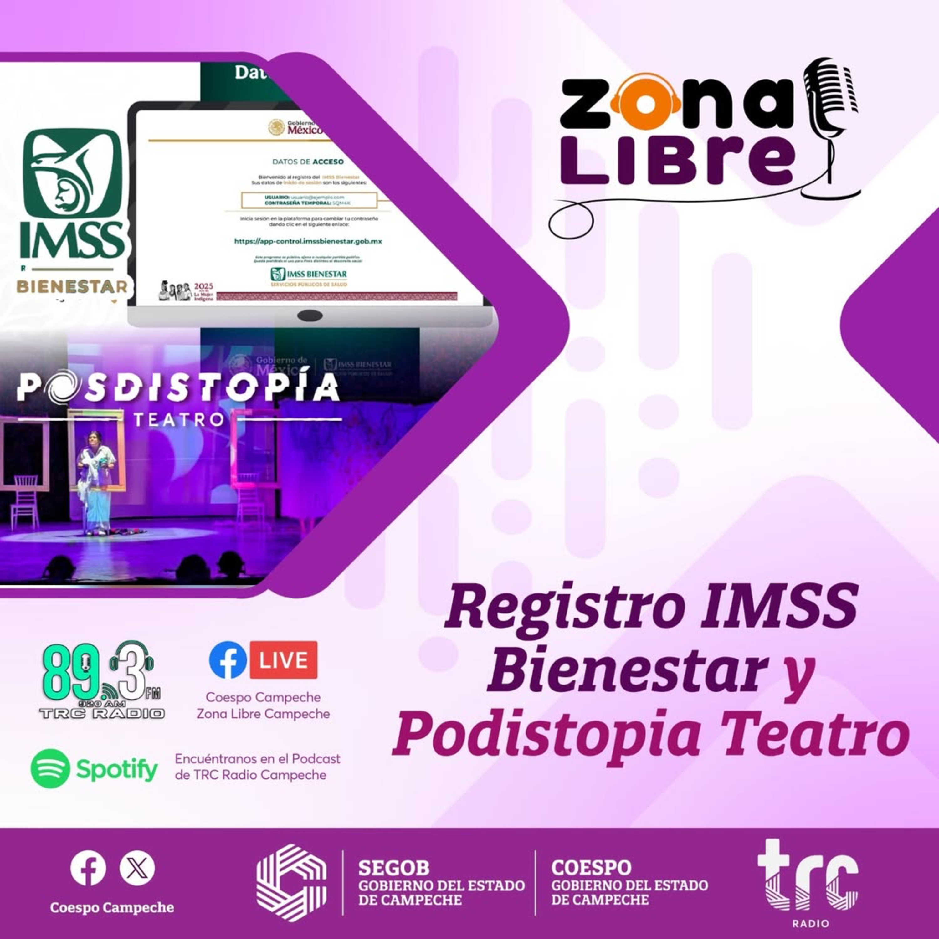 Zona Libre - Registro IMSS Bienestar y Podistopia Teatro episode artwork
