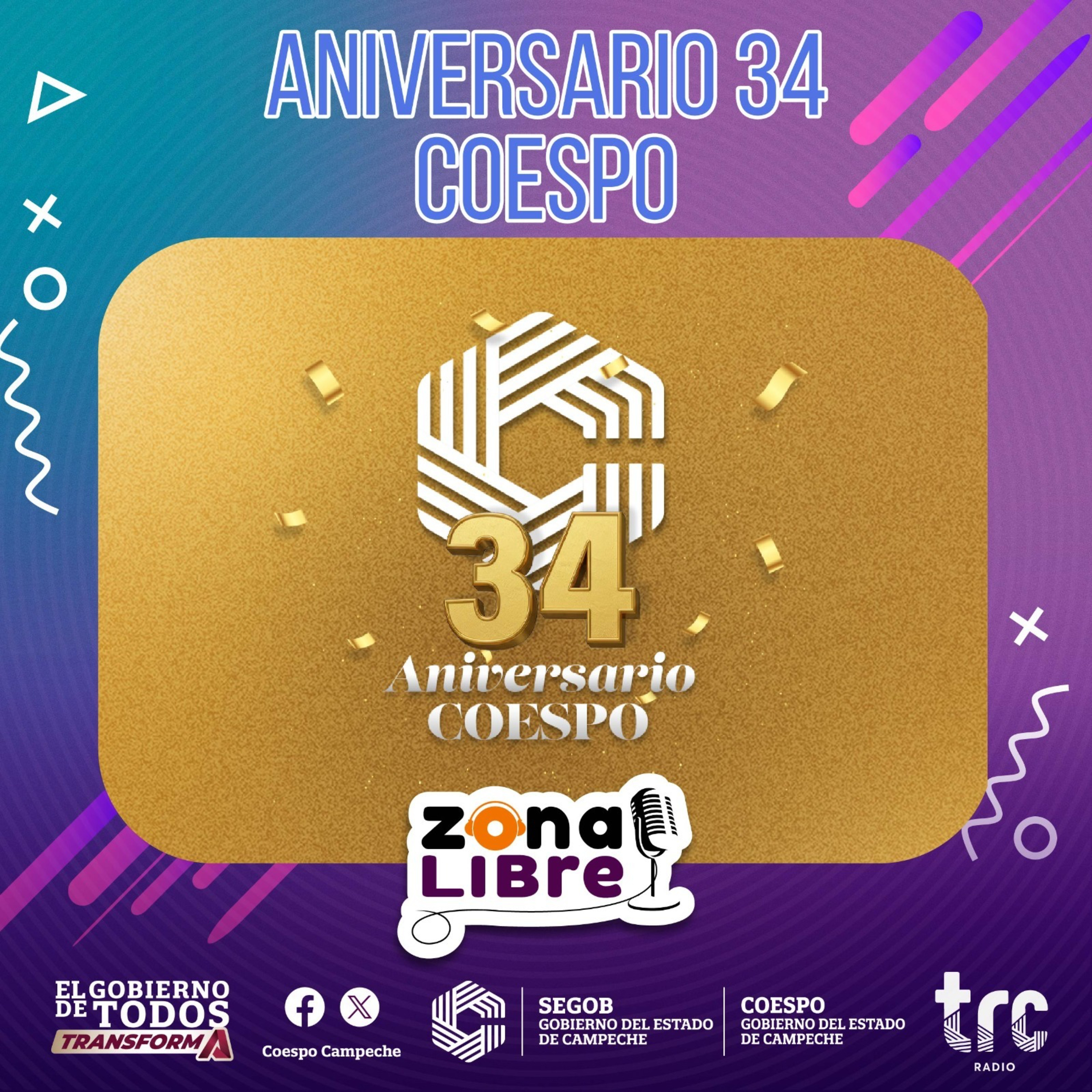 Zona Libre - 34 Aniversario del COESPO Campeche episode artwork