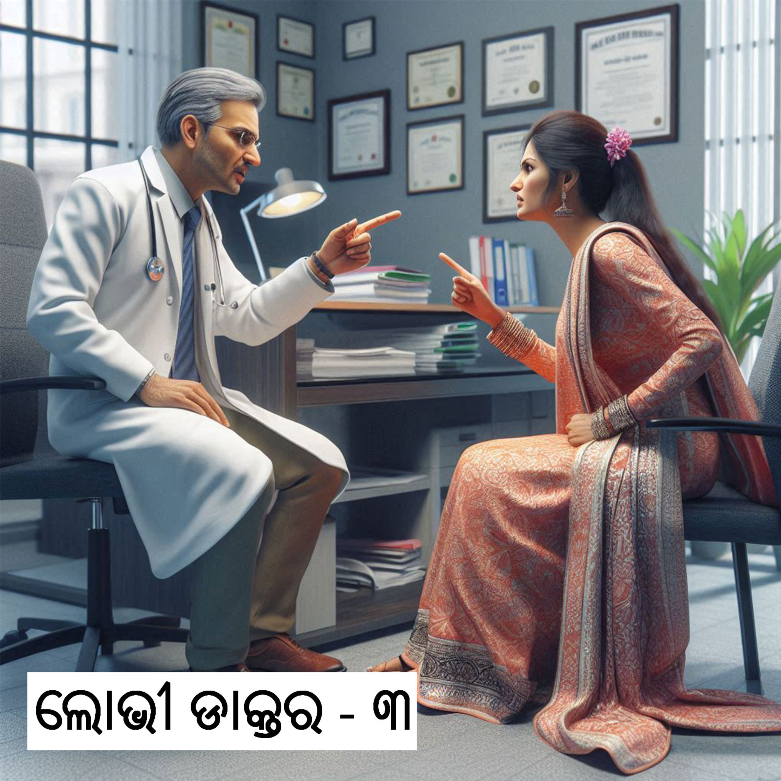 ଲୋଭୀ ଡାକ୍ତର - ୩ | #satire #comedy #reality #odia_story #odia #podcast episode artwork