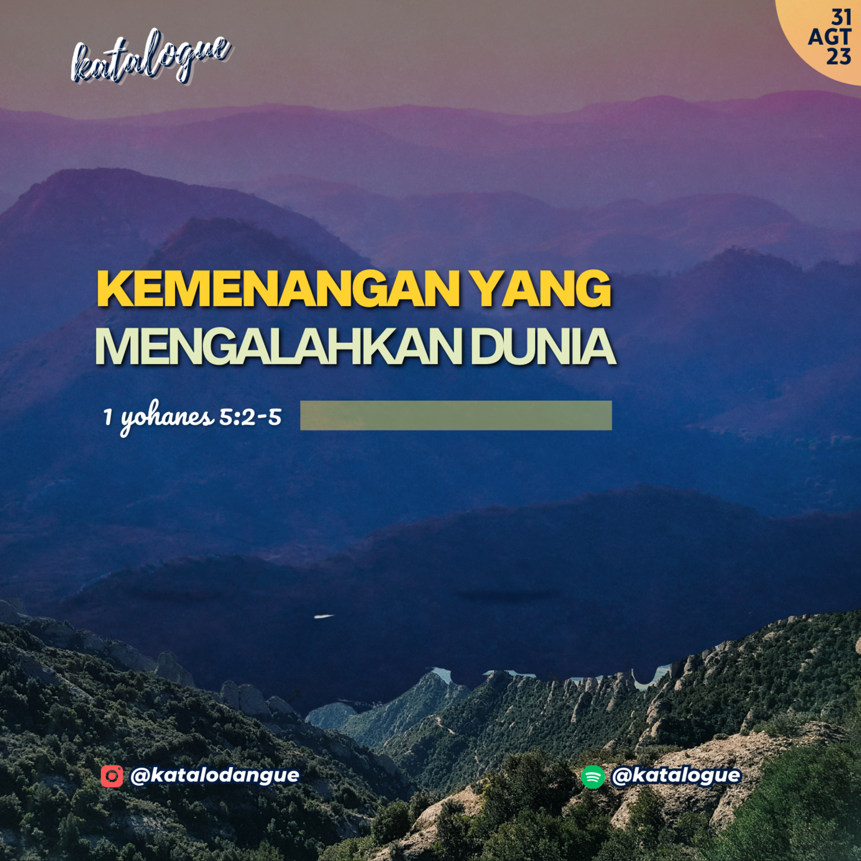 Kemenangan yang Mengalahkan Dunia episode artwork