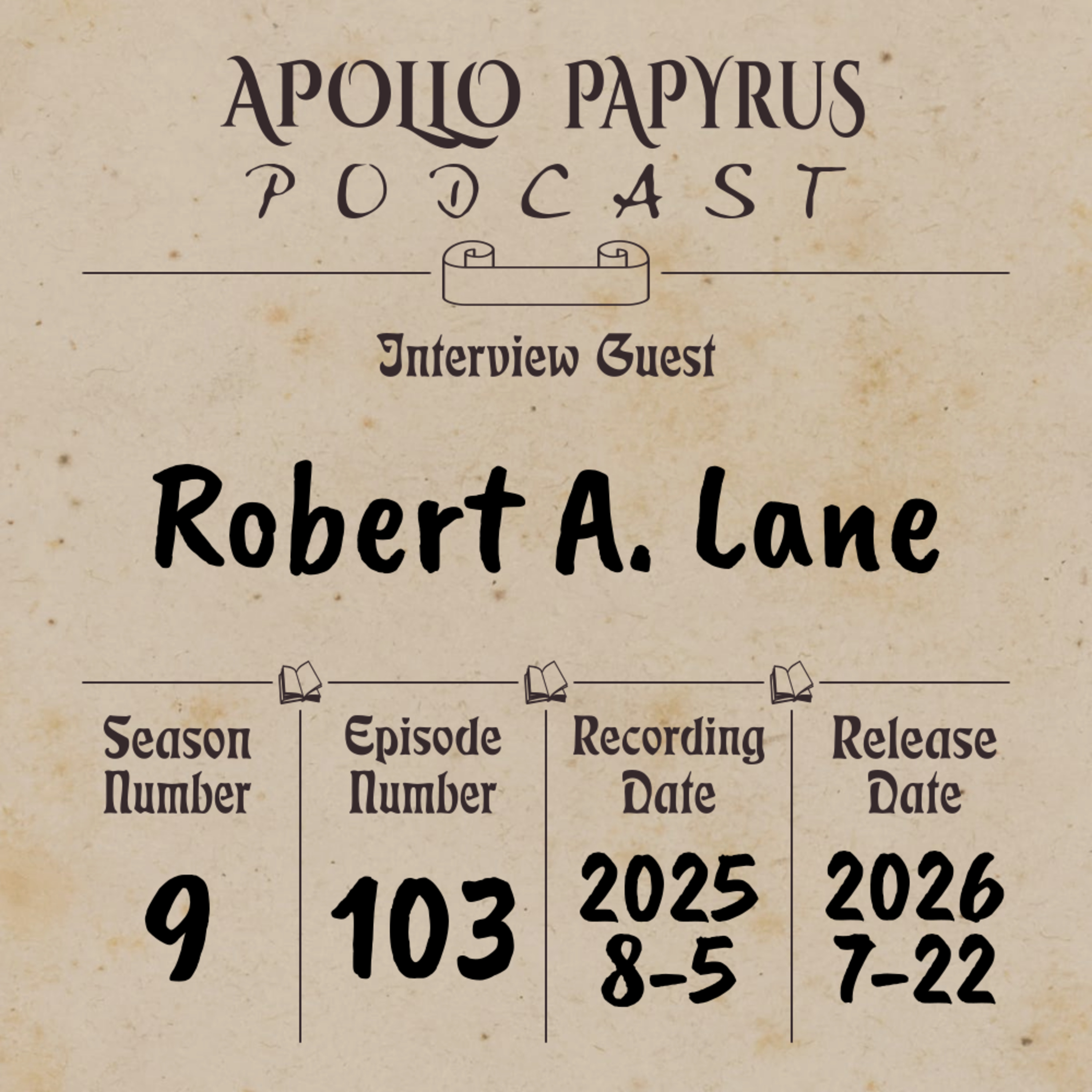 Audiobook Narration, Writing, and More with Robert A. Lane episode artwork